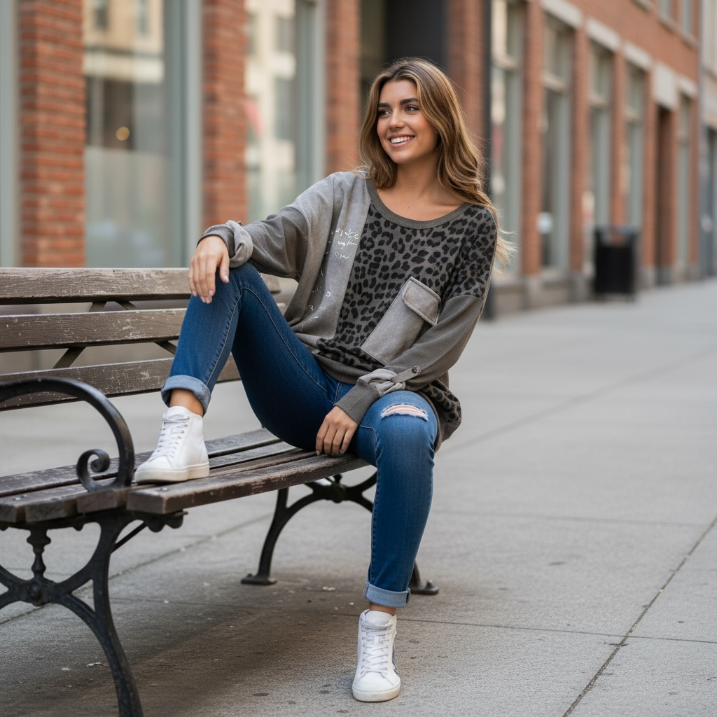 Sudadera "Tatiana" topo