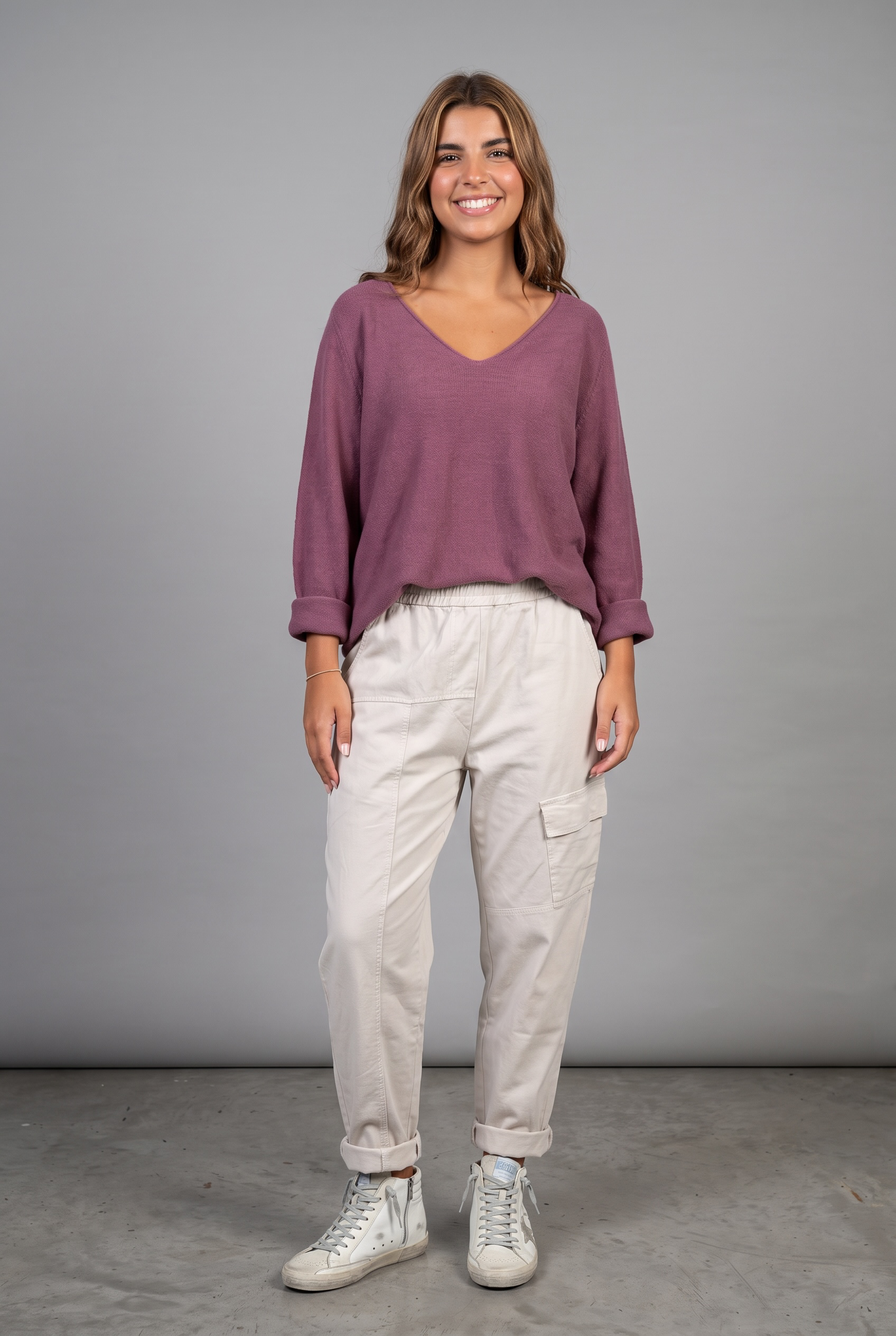 Jersey "Gemma" burgandy light