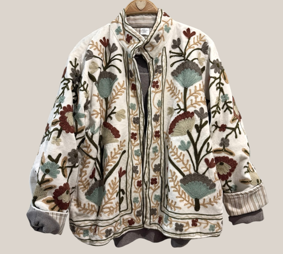 Chaqueta "India" nata y ágata