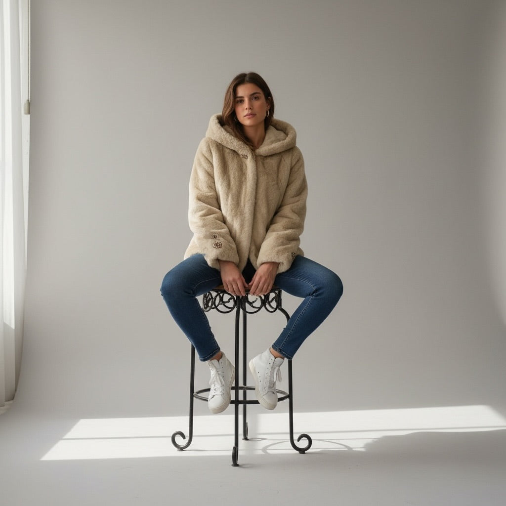 Abrigo "Alessia" claro