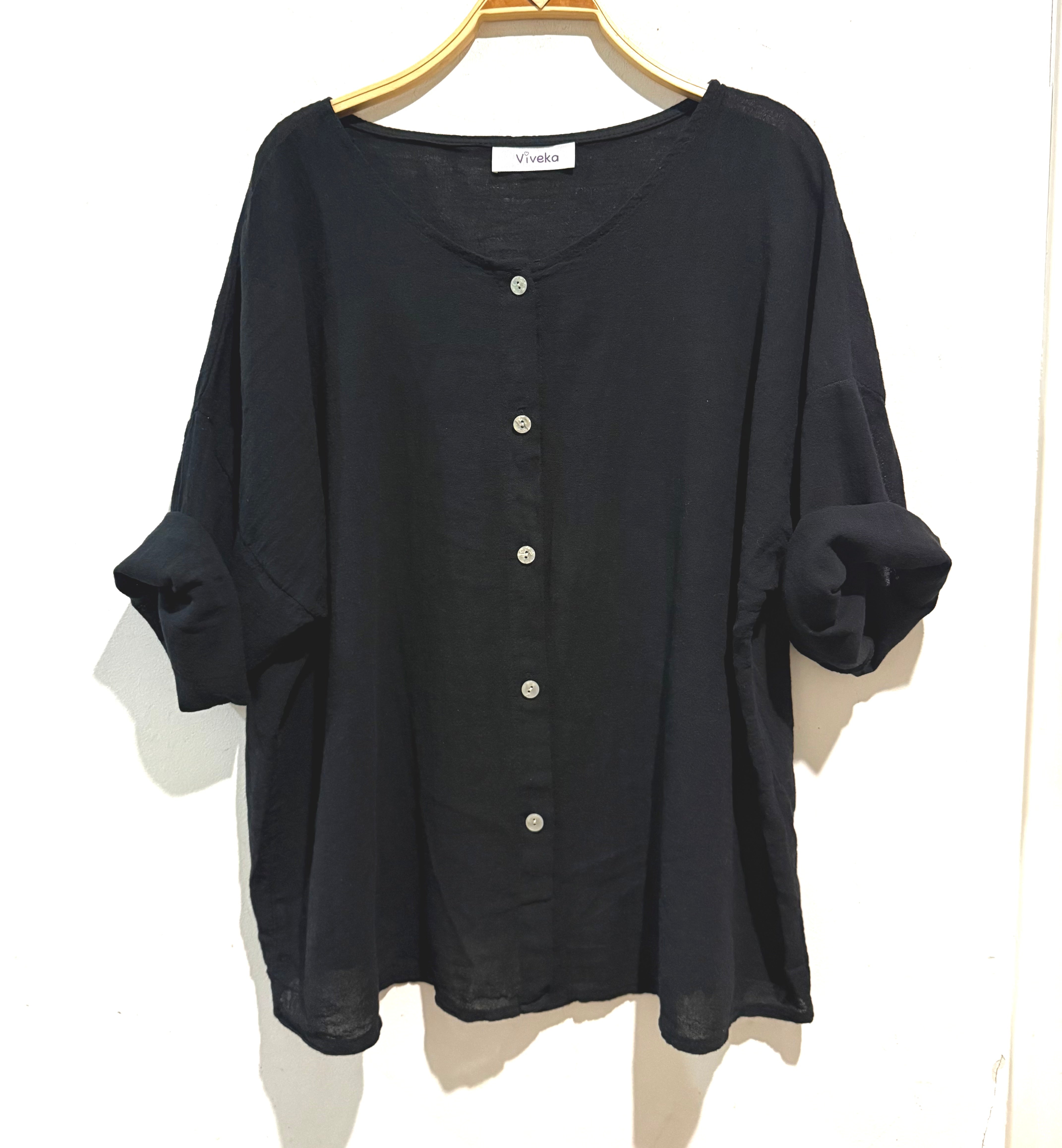 Chaqueta/camisa "Amalfi" negro