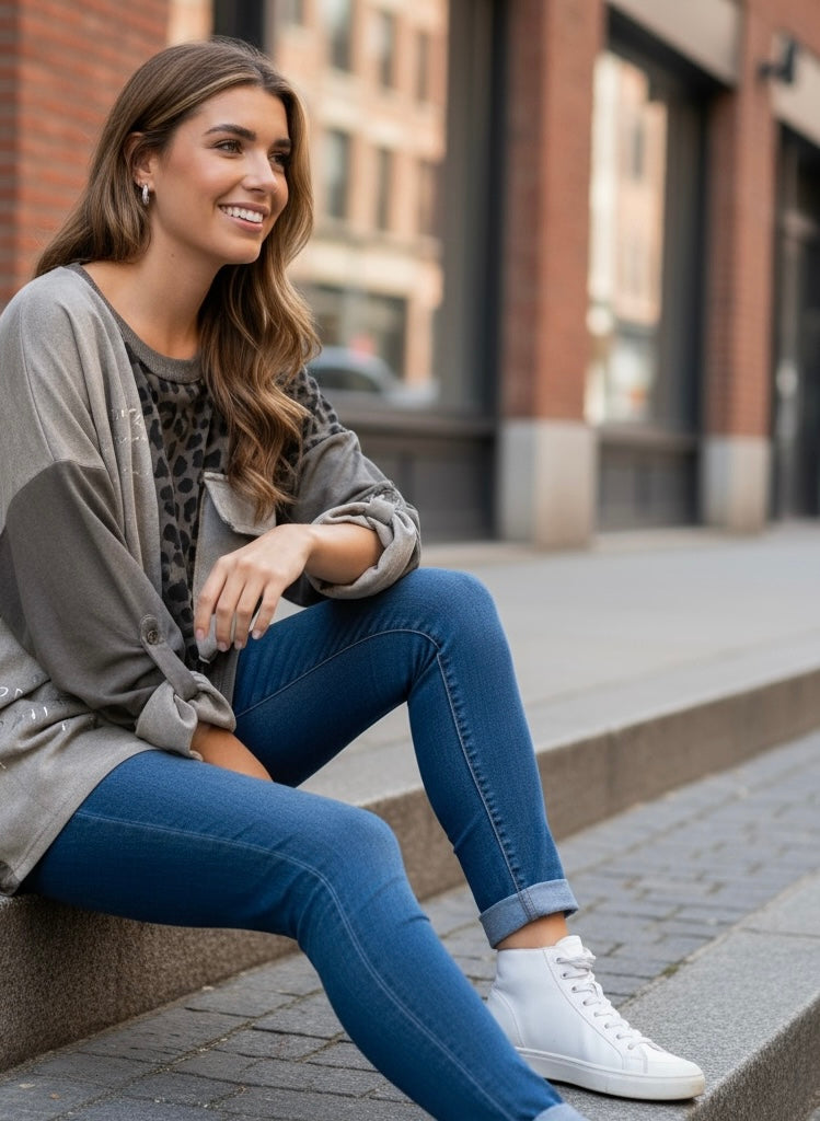 Sudadera "Tatiana" topo