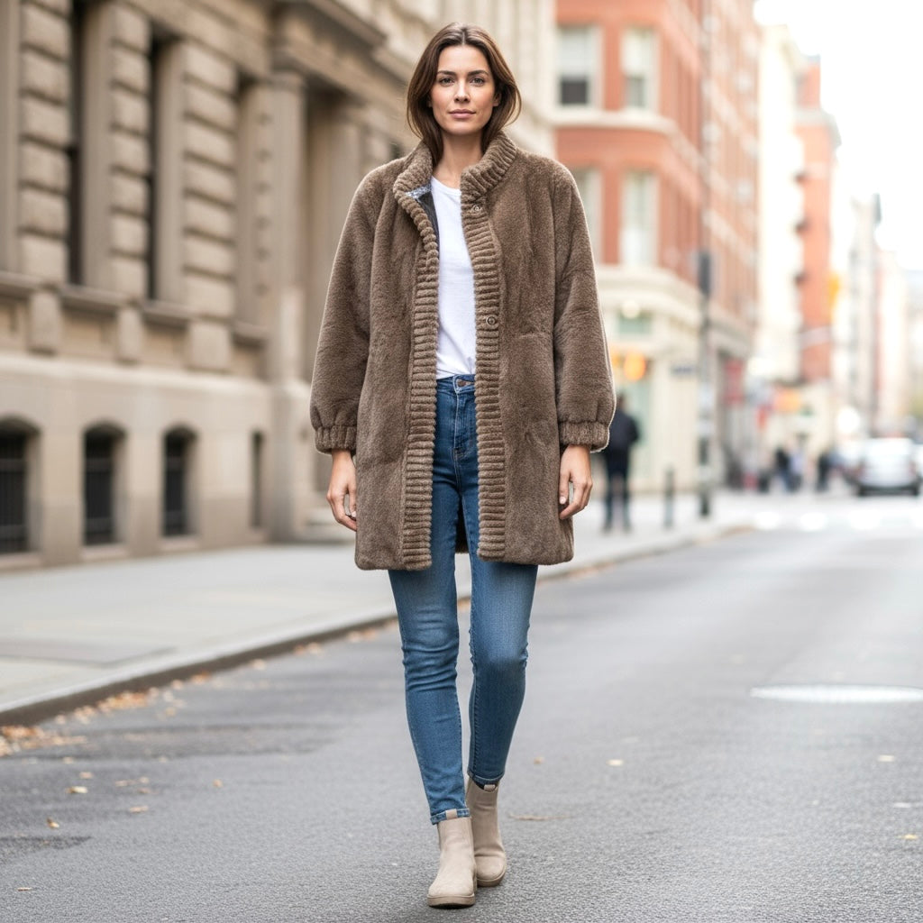 Abrigo "Laeticia" topo