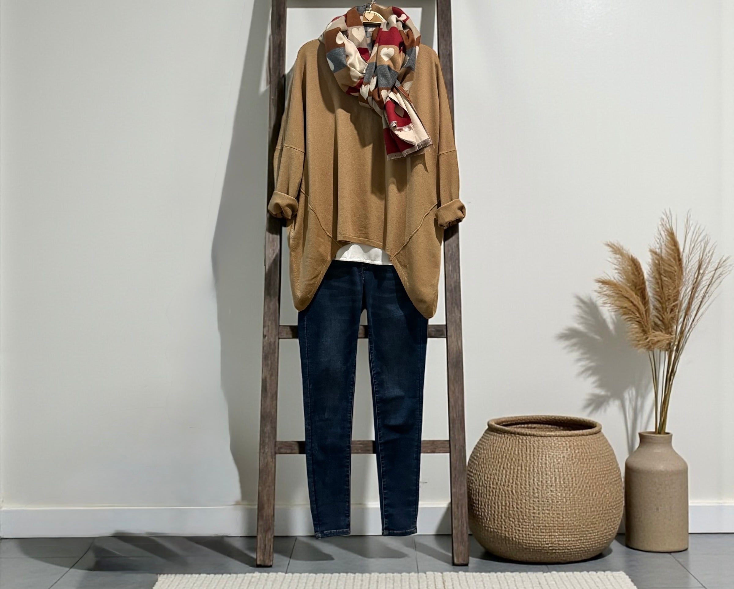 Jersey "Margot" pico camel