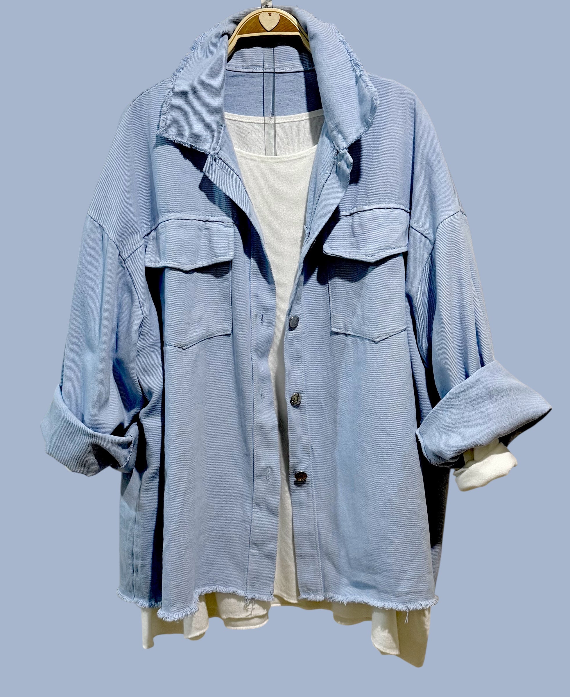 Sobrecamisa "Mafalda" celeste