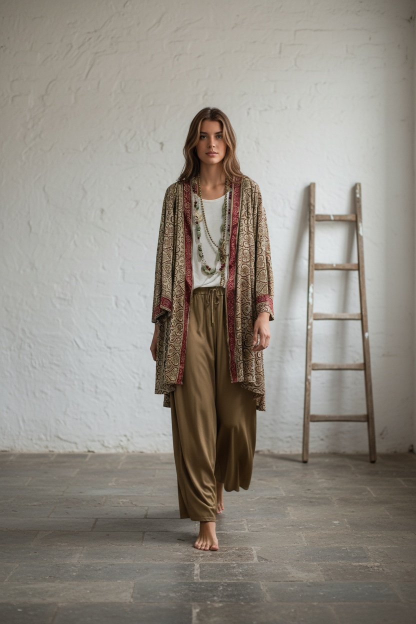 Kimono "Jaipur Serenidad"