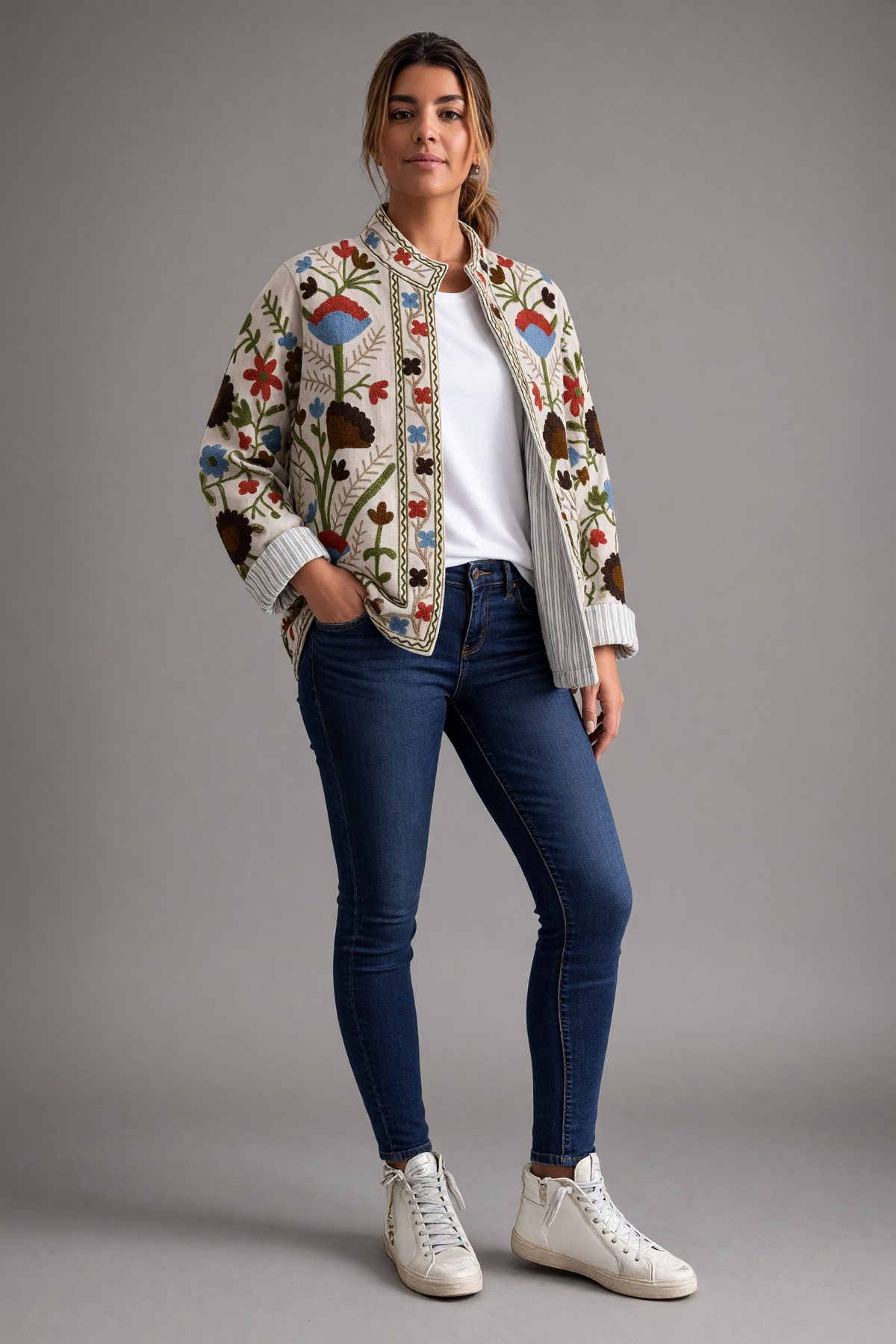 Chaqueta "India" clara
