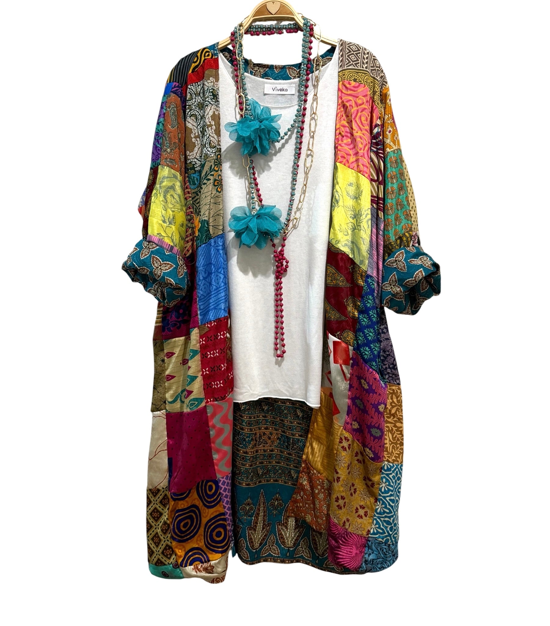Kimono "Shalimar" turquesa
