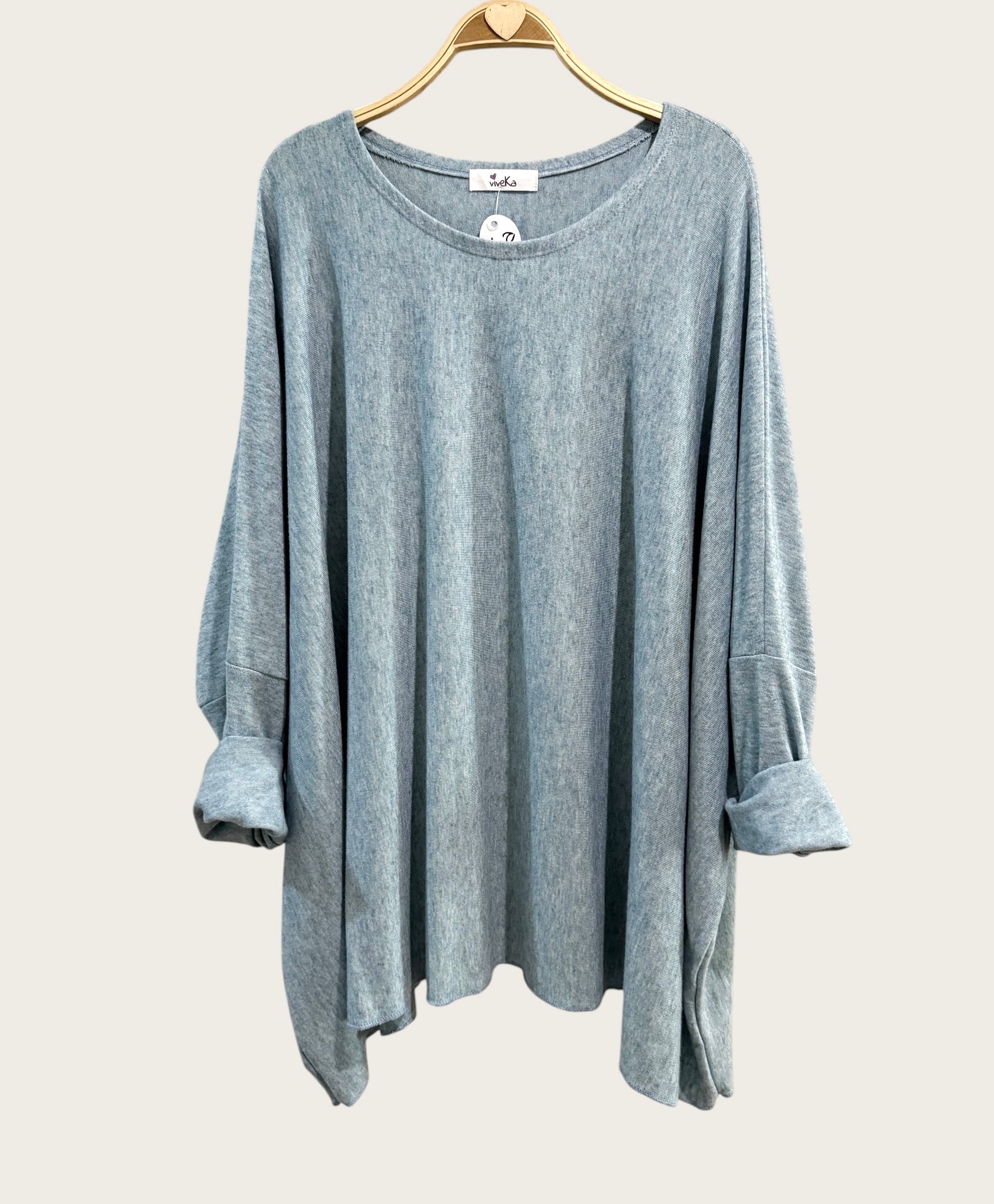 Jersey "Over Plus" celeste