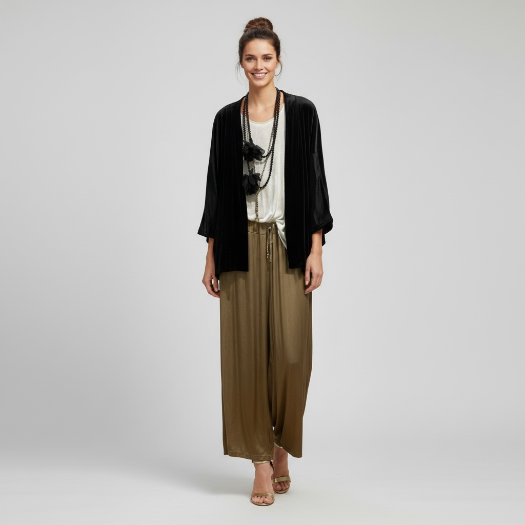 Kimono "Giorgia" corto negro