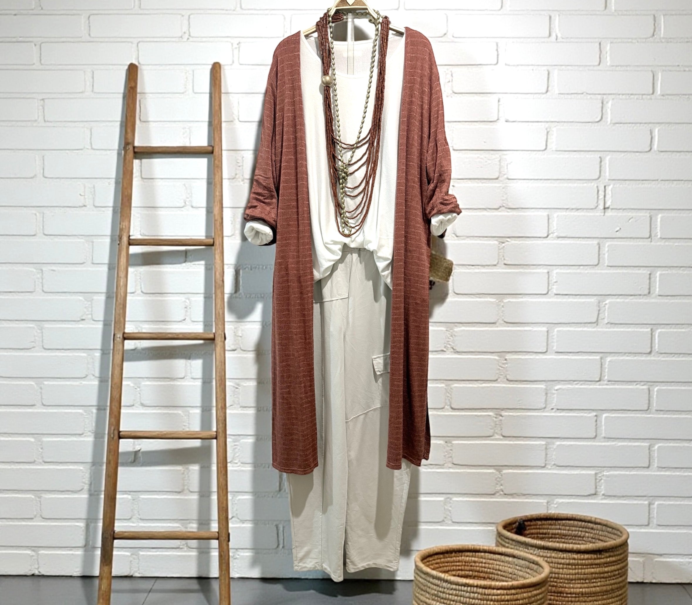 Cárdigan "Gaetana" caldero