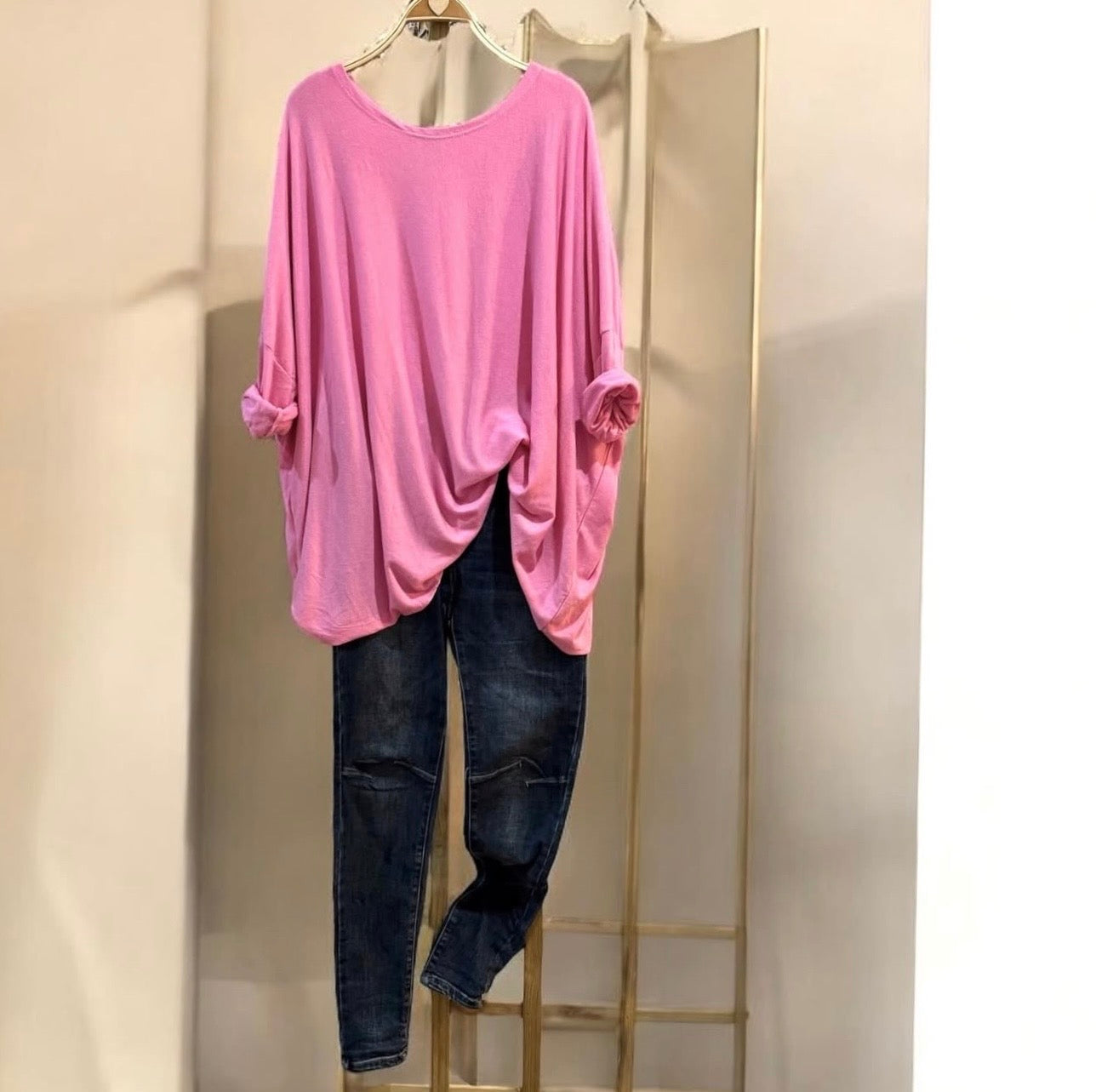 Jersey "Over Must" rosa chicle