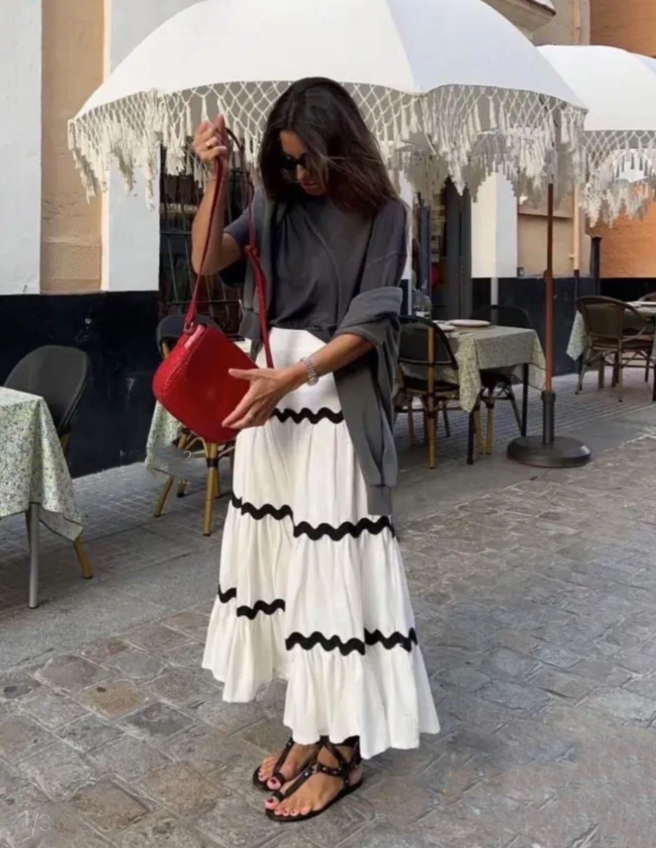 Falda "Aimée" blanco