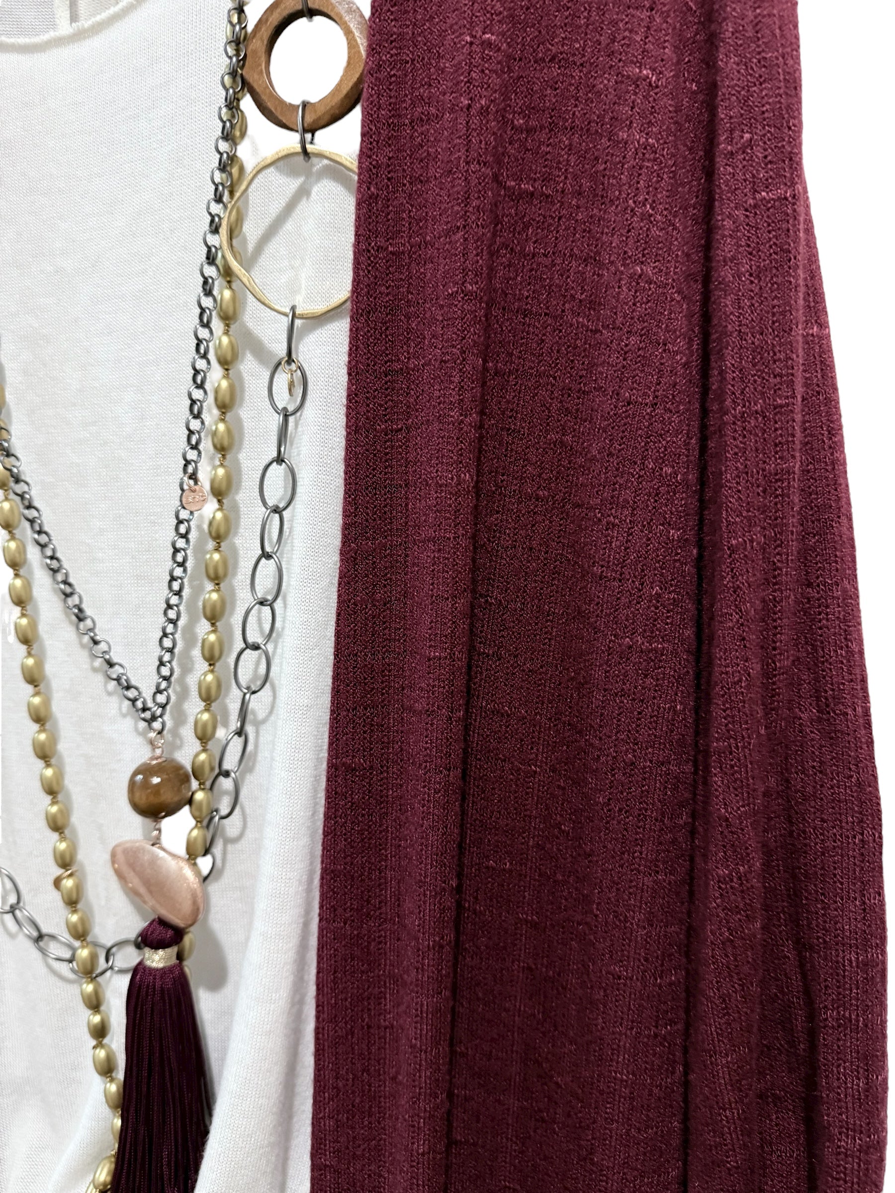 Cárdigan "Gaetana" granate