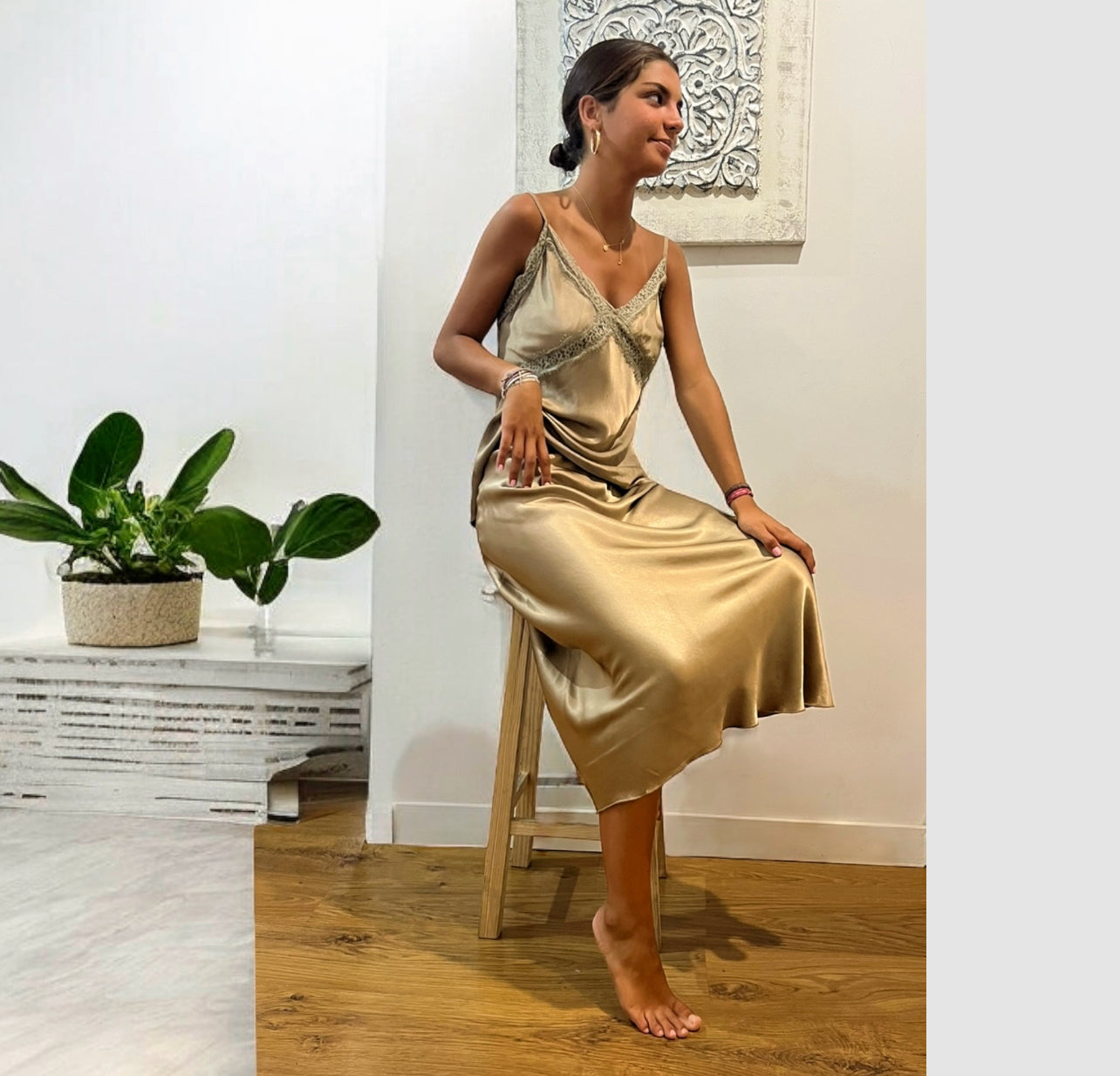 Falda “Grace” oro