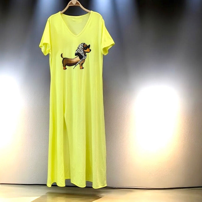 Vestido "Linda" flúor
