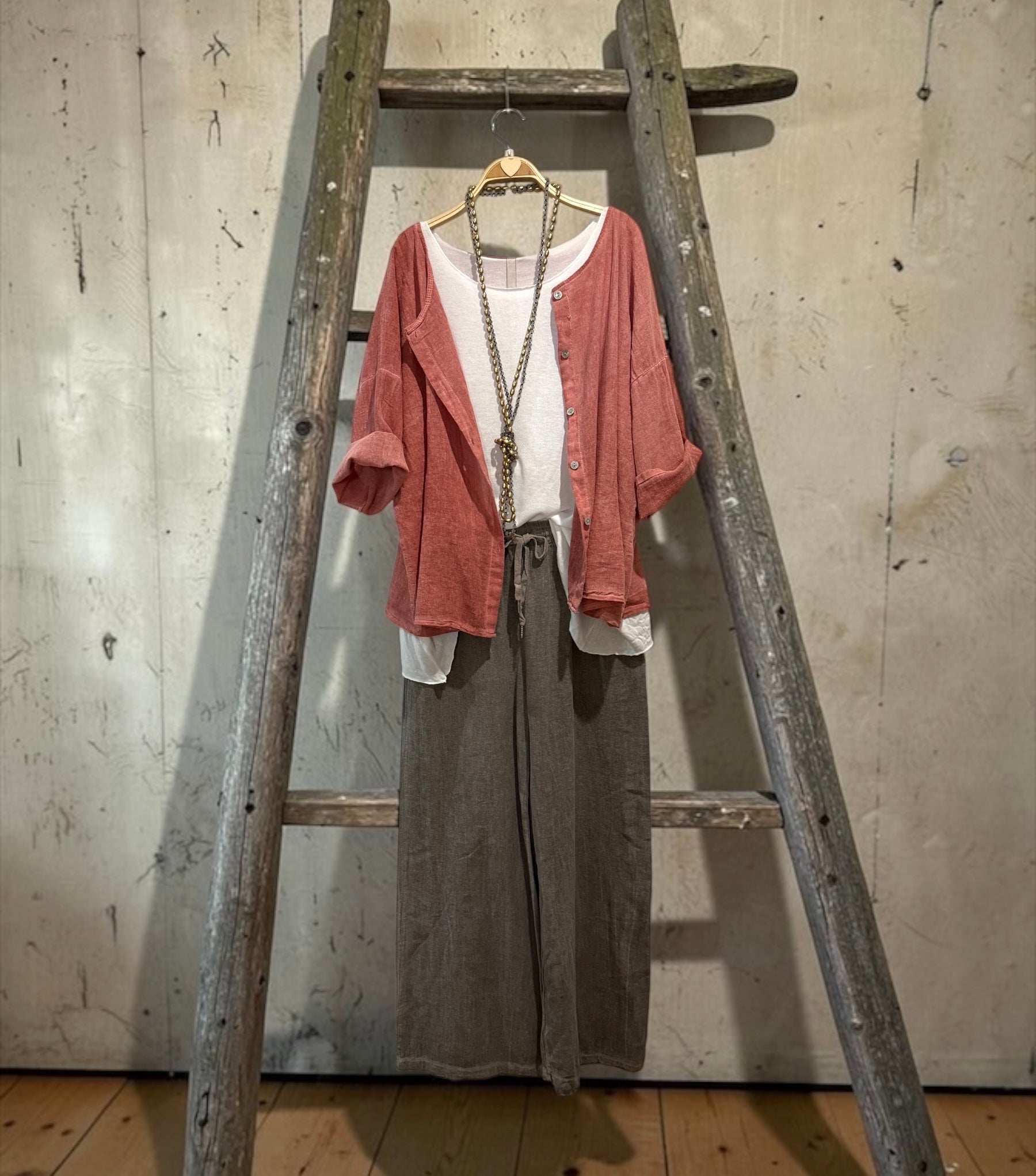 Chaqueta/camisa "Amalfi" teja clarito