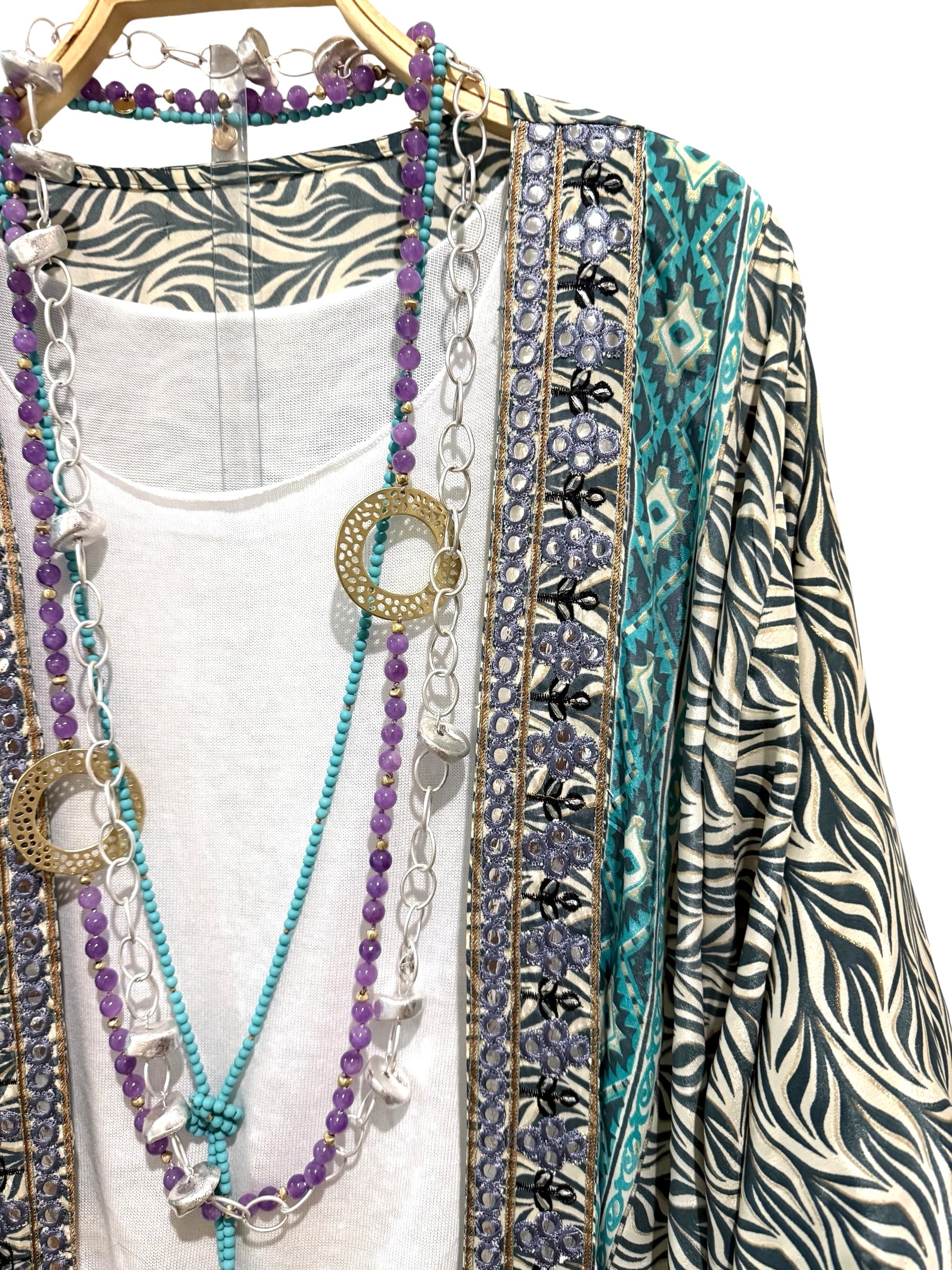 Kimono "India Grecia" largo