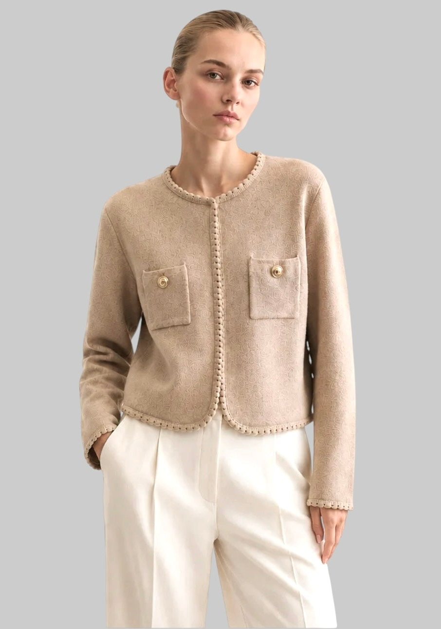 Chaqueta "Cropped Chanel" negro