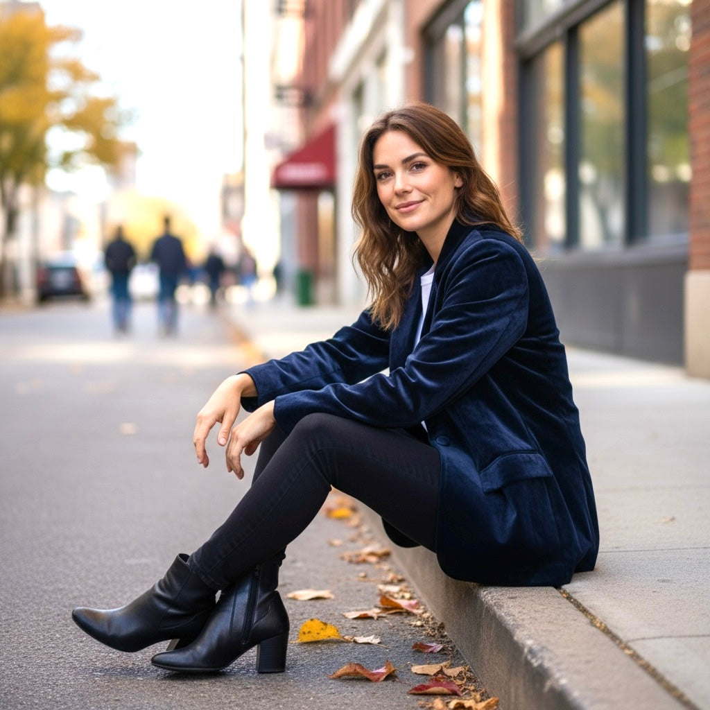 Blazer "Giorgia" azul noche