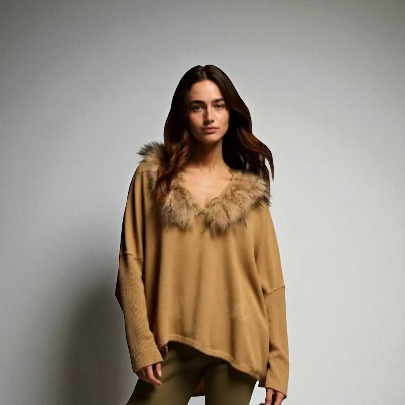 Jersey "Prima Dona" camel