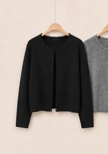Chaqueta "Cropped" negro