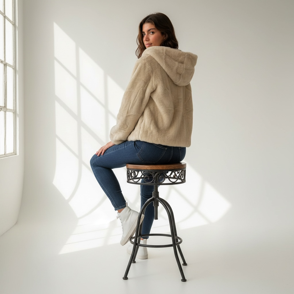 Abrigo "Alessia" claro