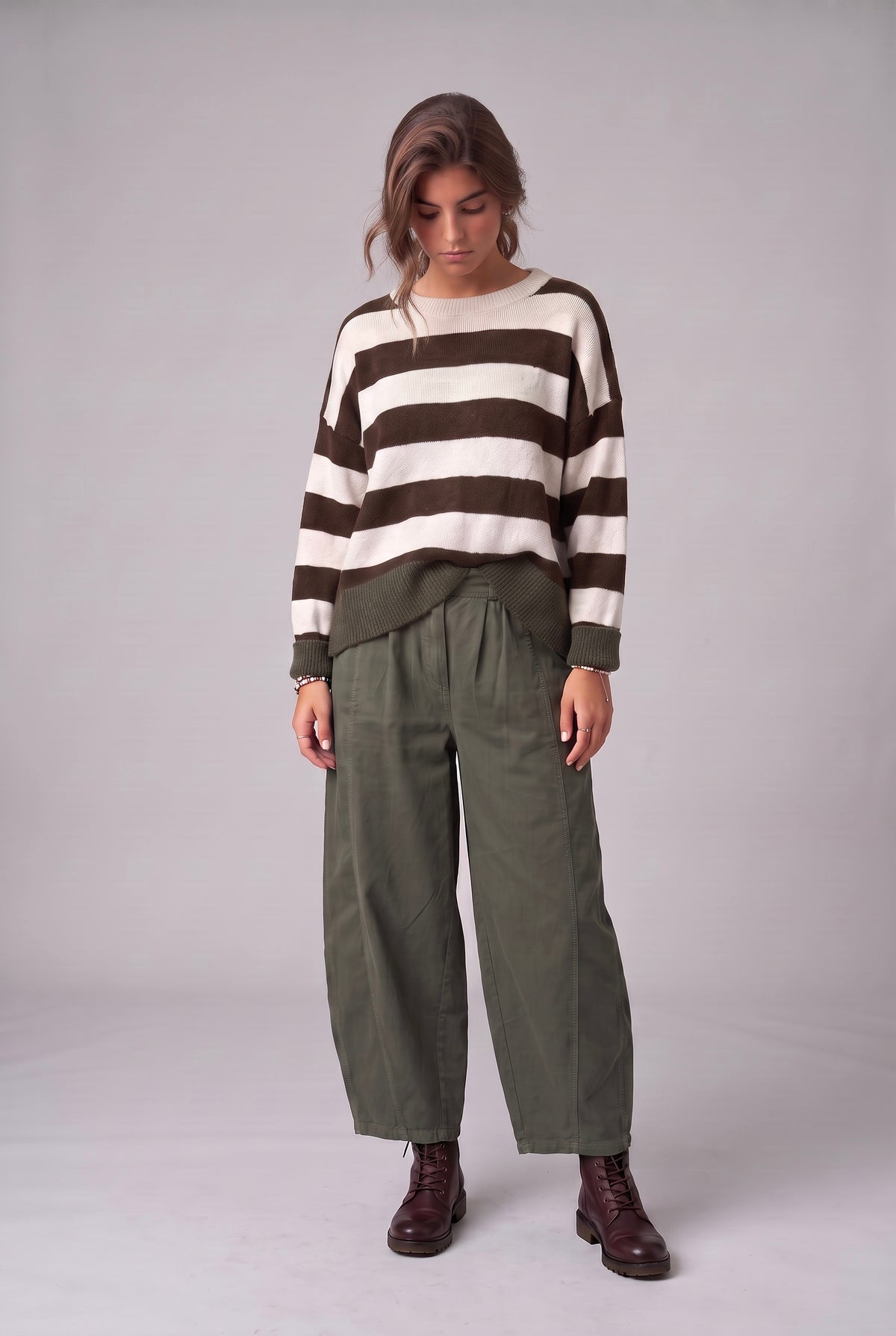 Jersey "Ninna" chocolate y musgo