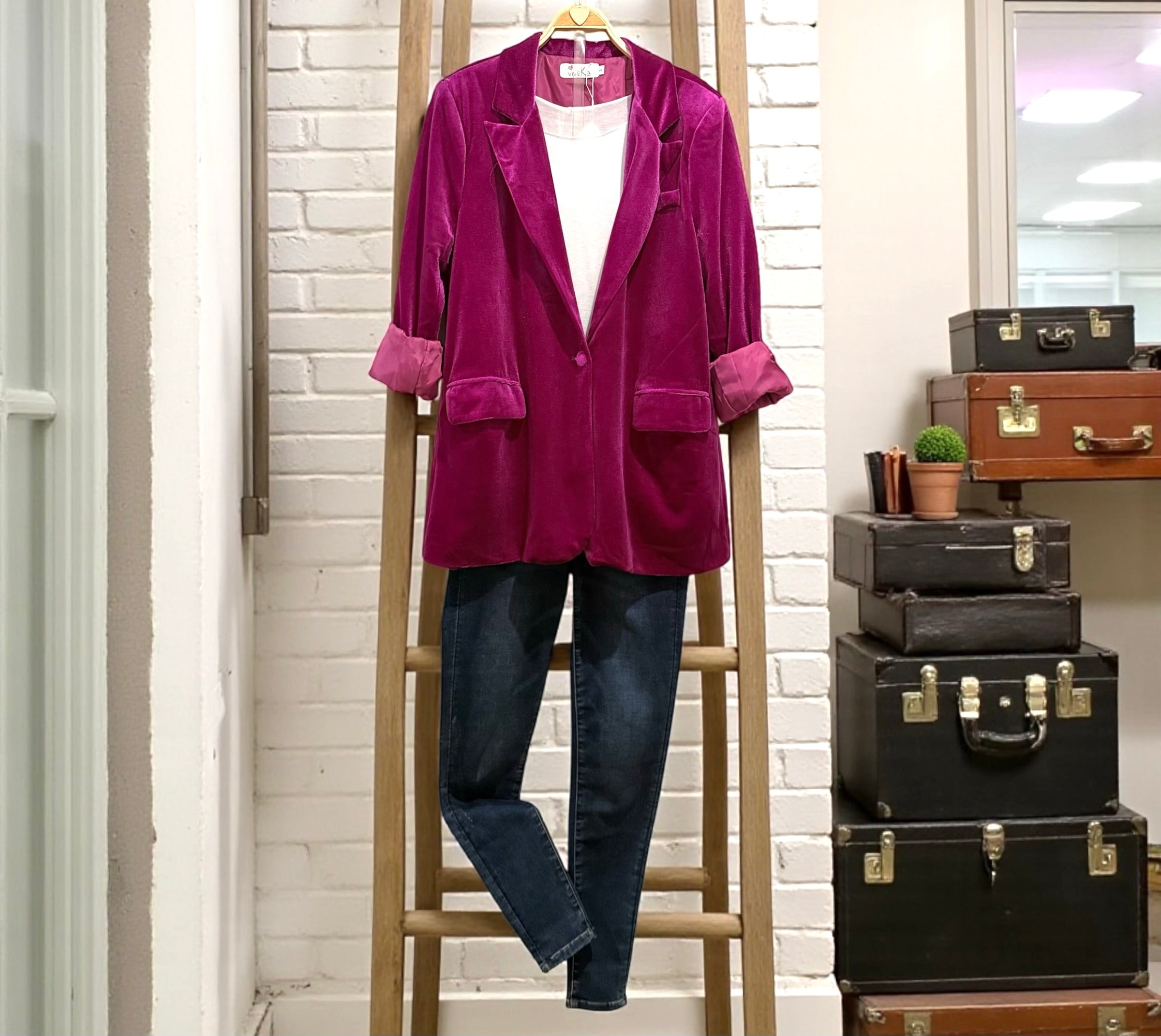 Blazer "Giulietta" buganvilla