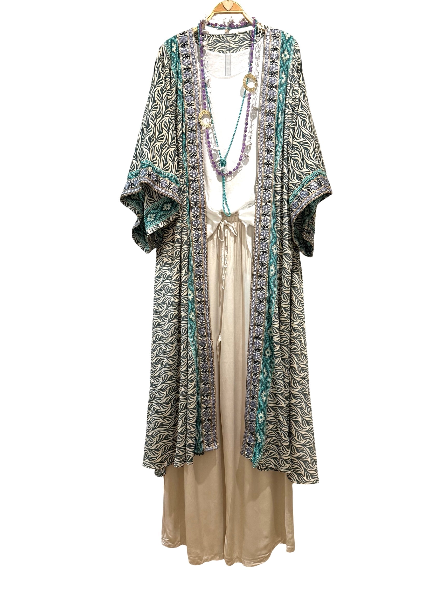 Kimono "India Grecia" largo
