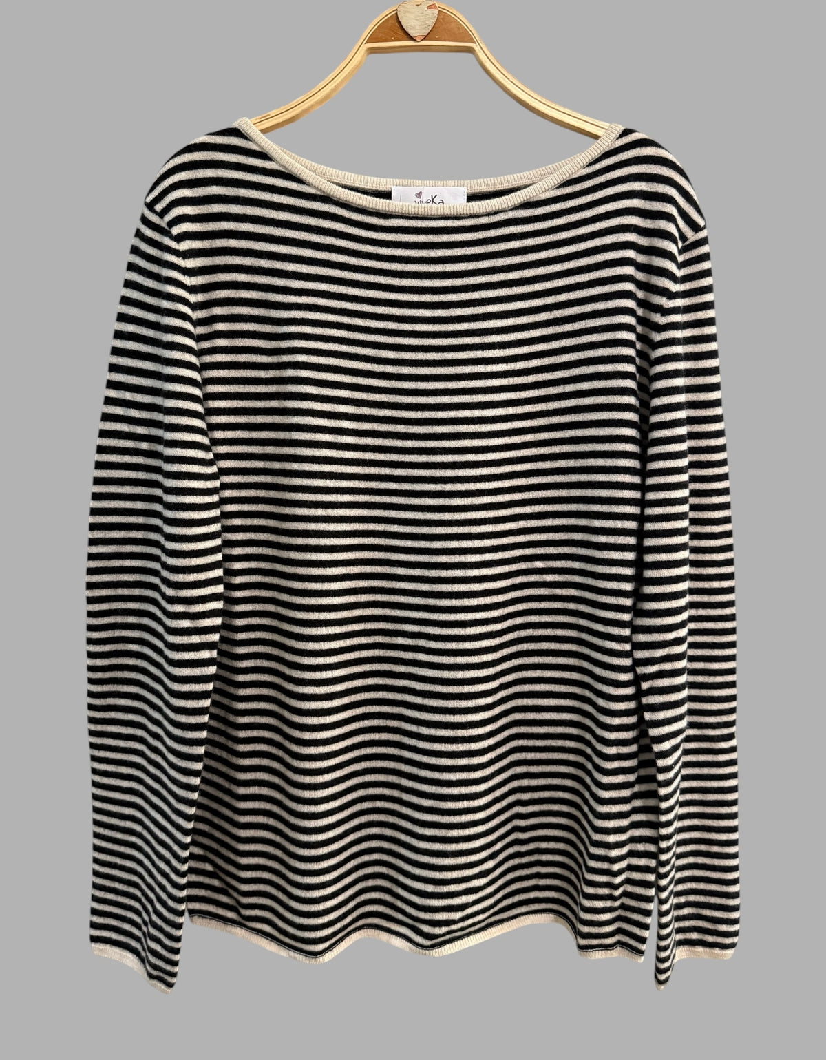 Jersey "Venezia" negro y crudo