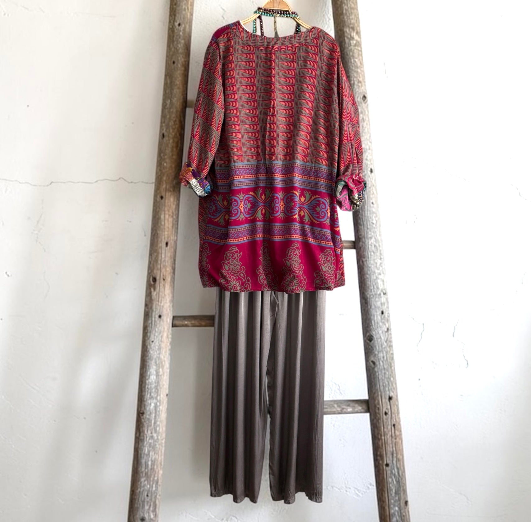Kimono "Shalimar Burgandy"