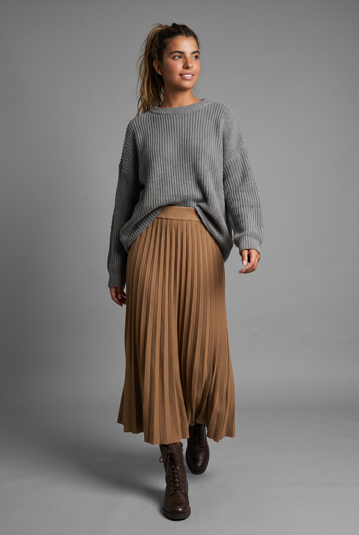 Falda "Berta" camel
