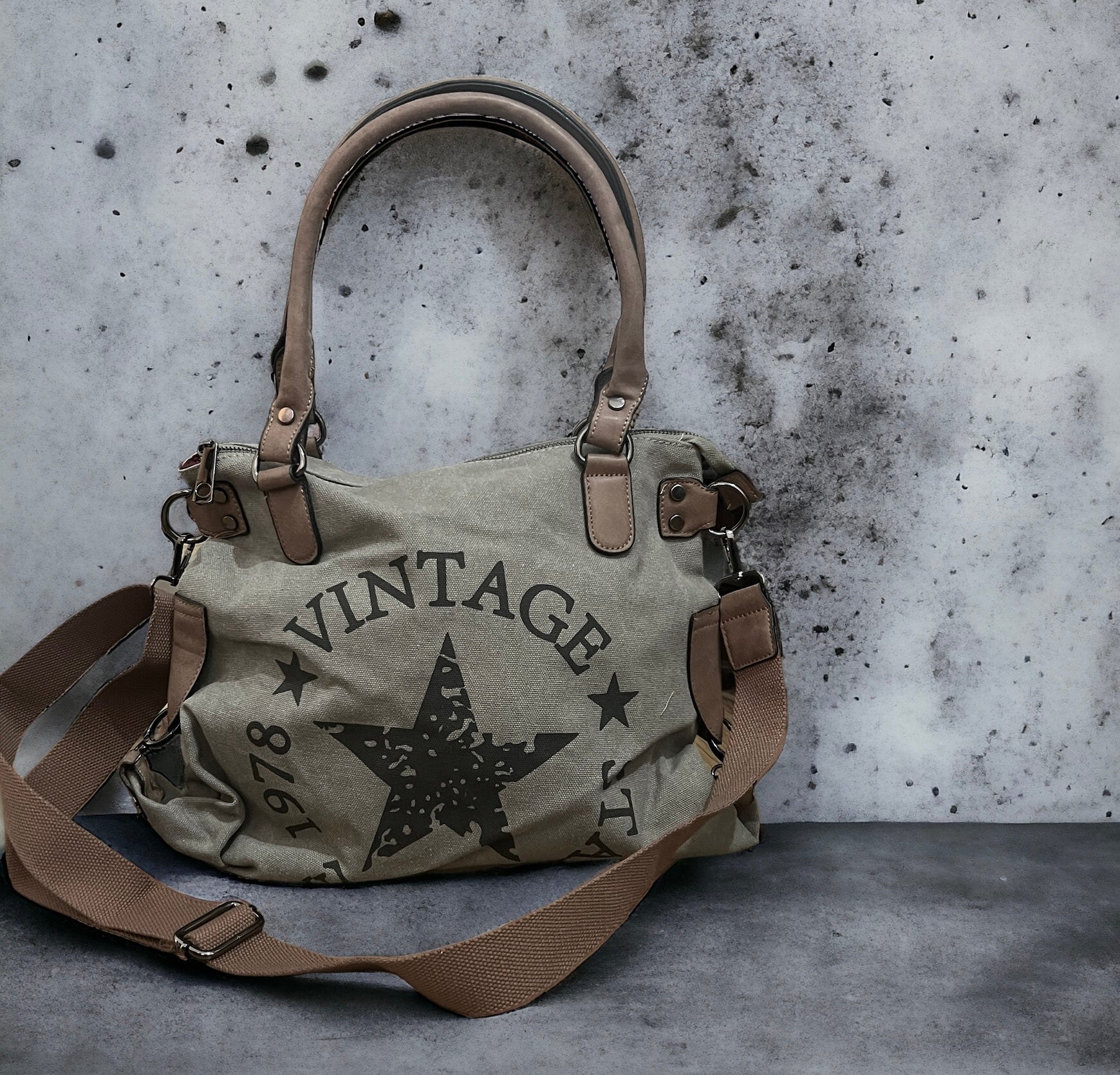 Bolso "Basic Star" gris