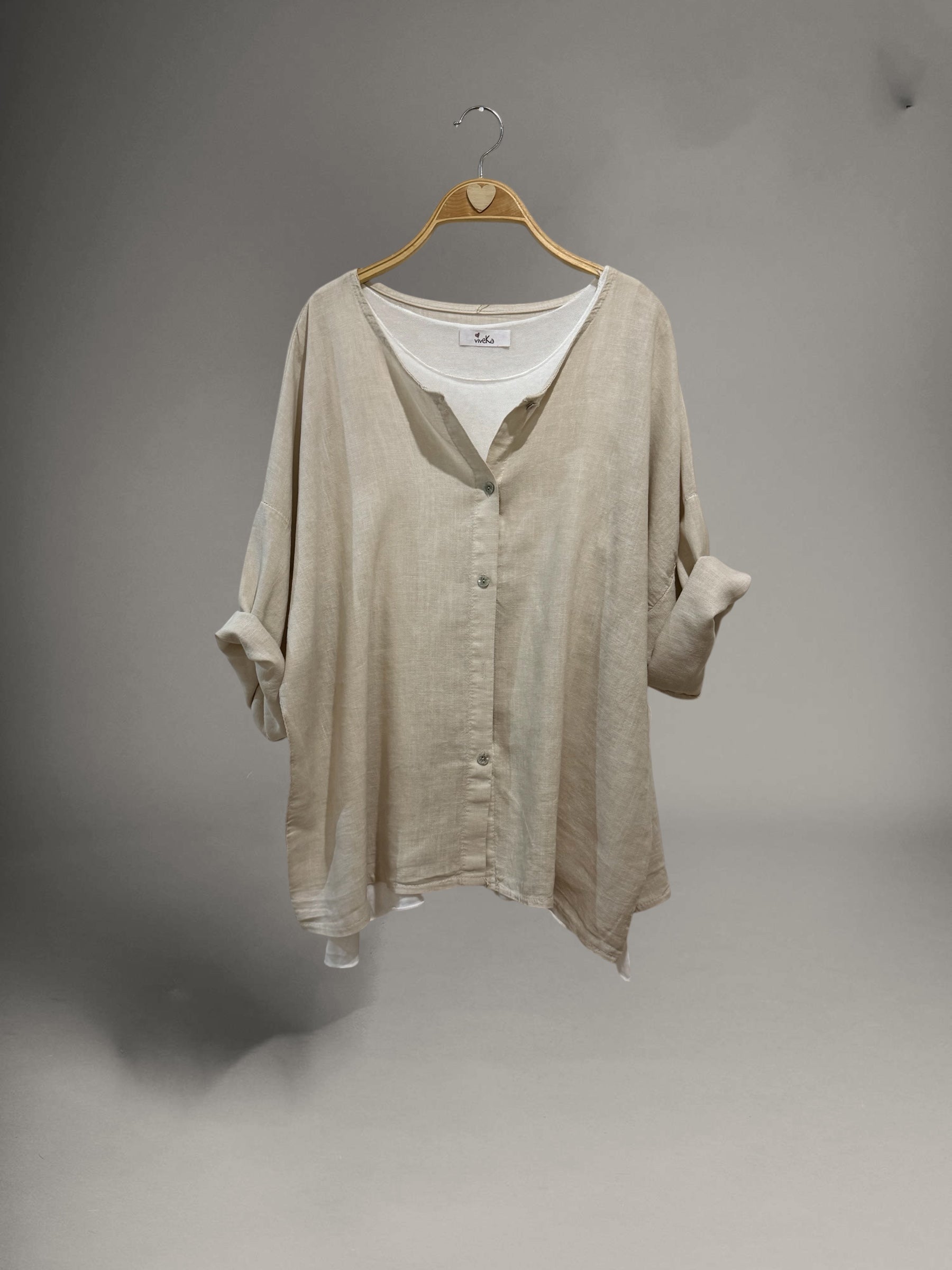 Chaqueta/Camisa "Ischia" arena clarito