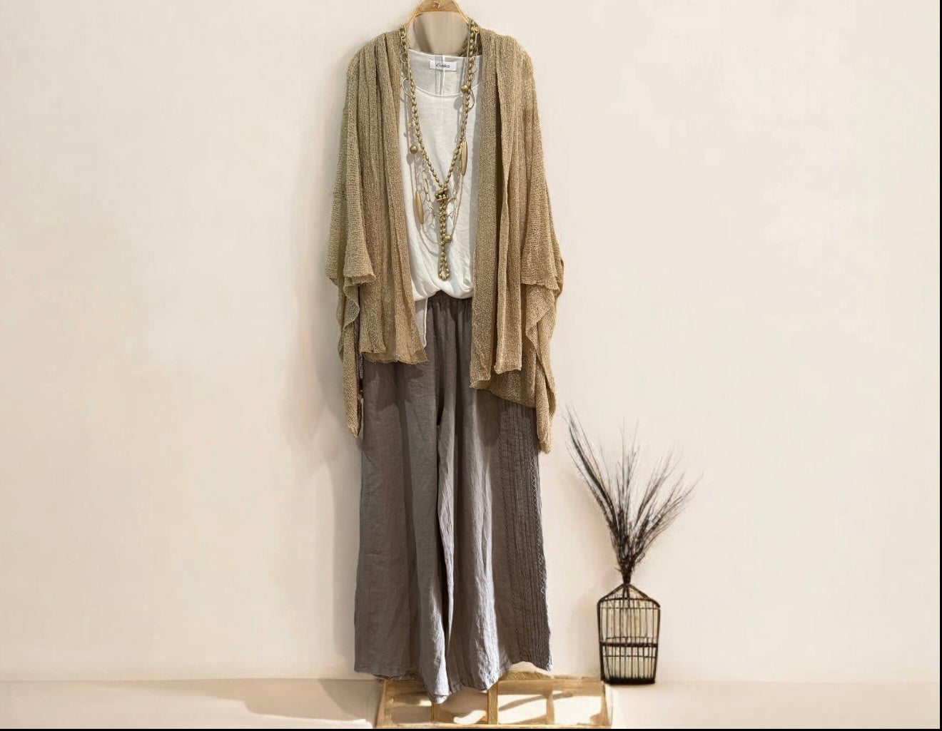 Pantalón "Lea" topo