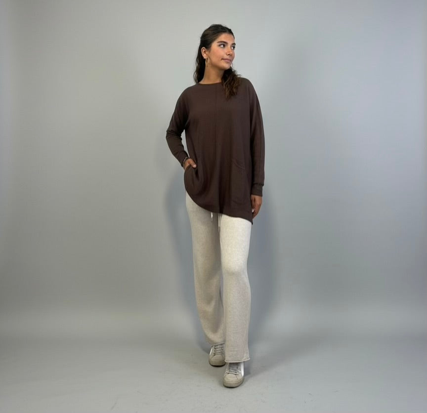 Jersey "Pockets" marrón