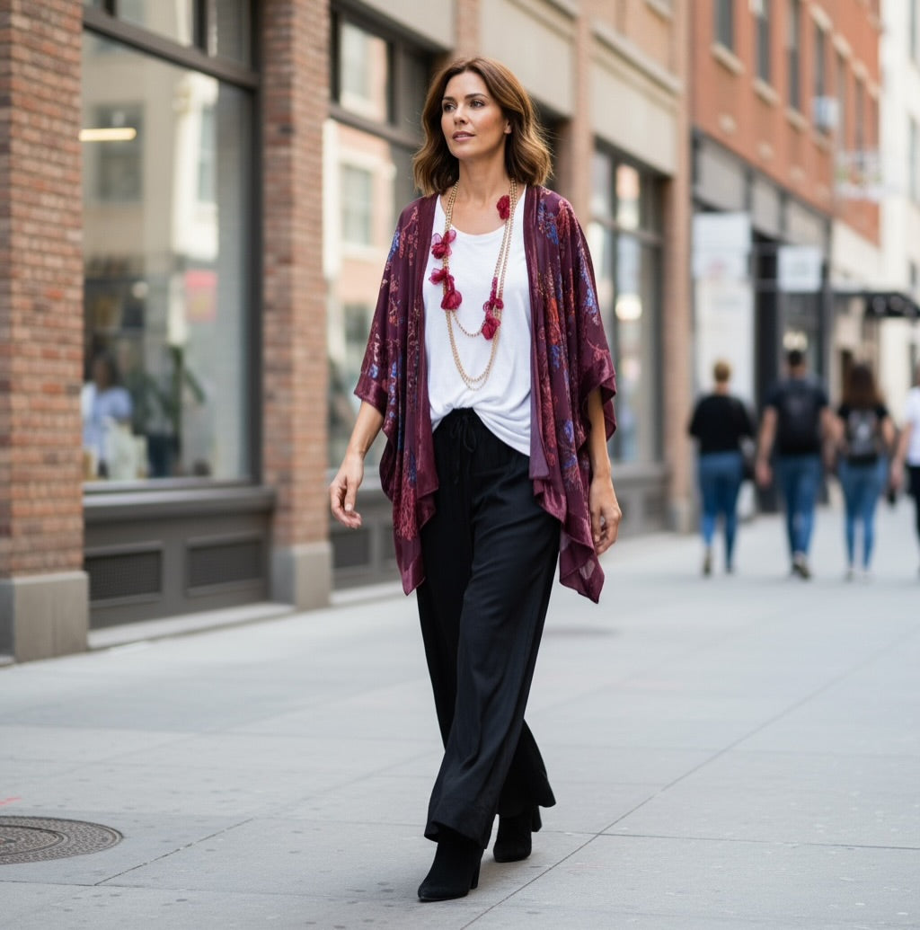 Kimono "Adagio" rubí