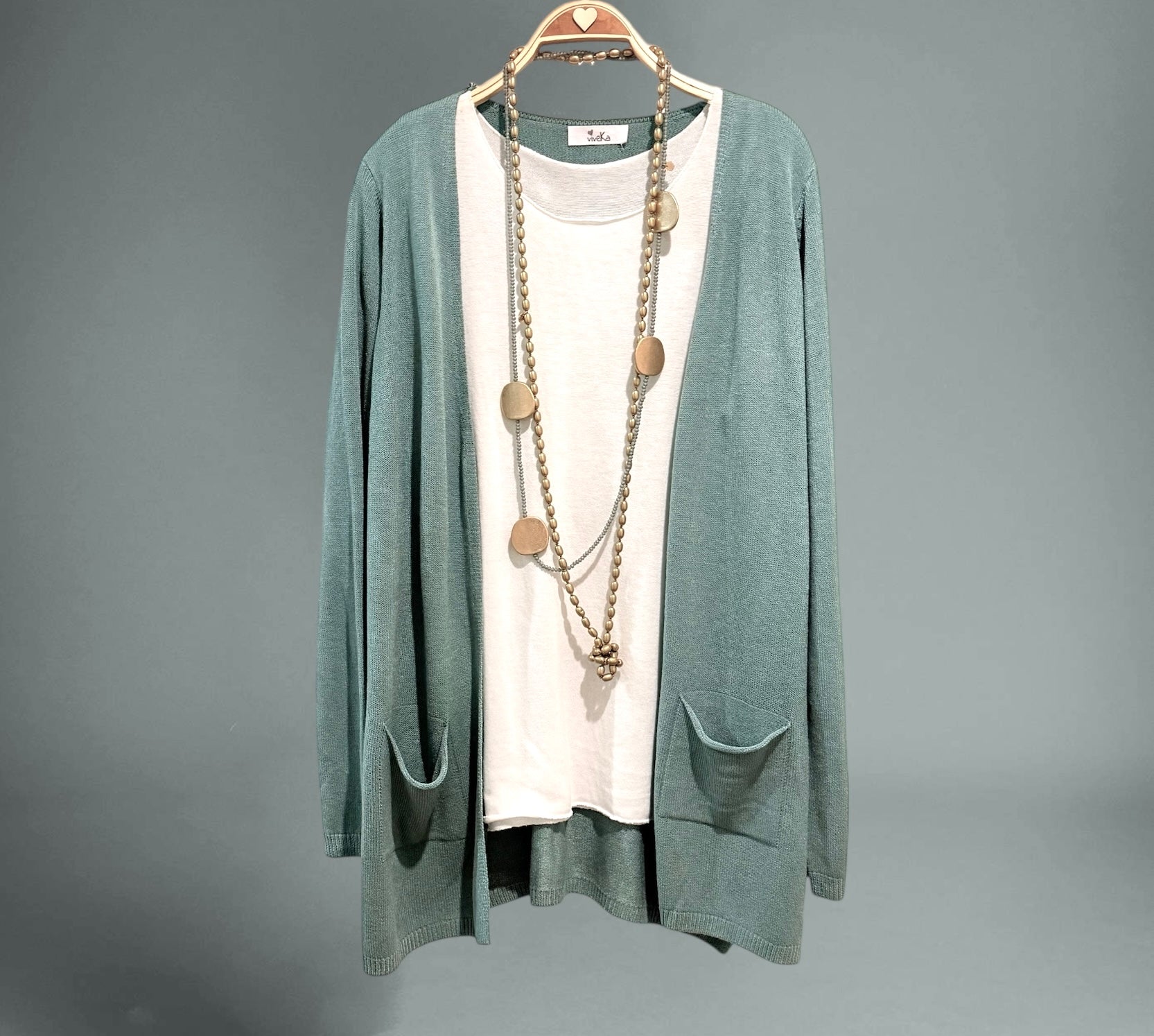 Chaqueta "Cósima" verde agua