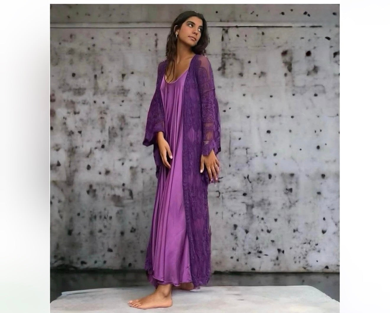 Kaftan "Love Story" morado