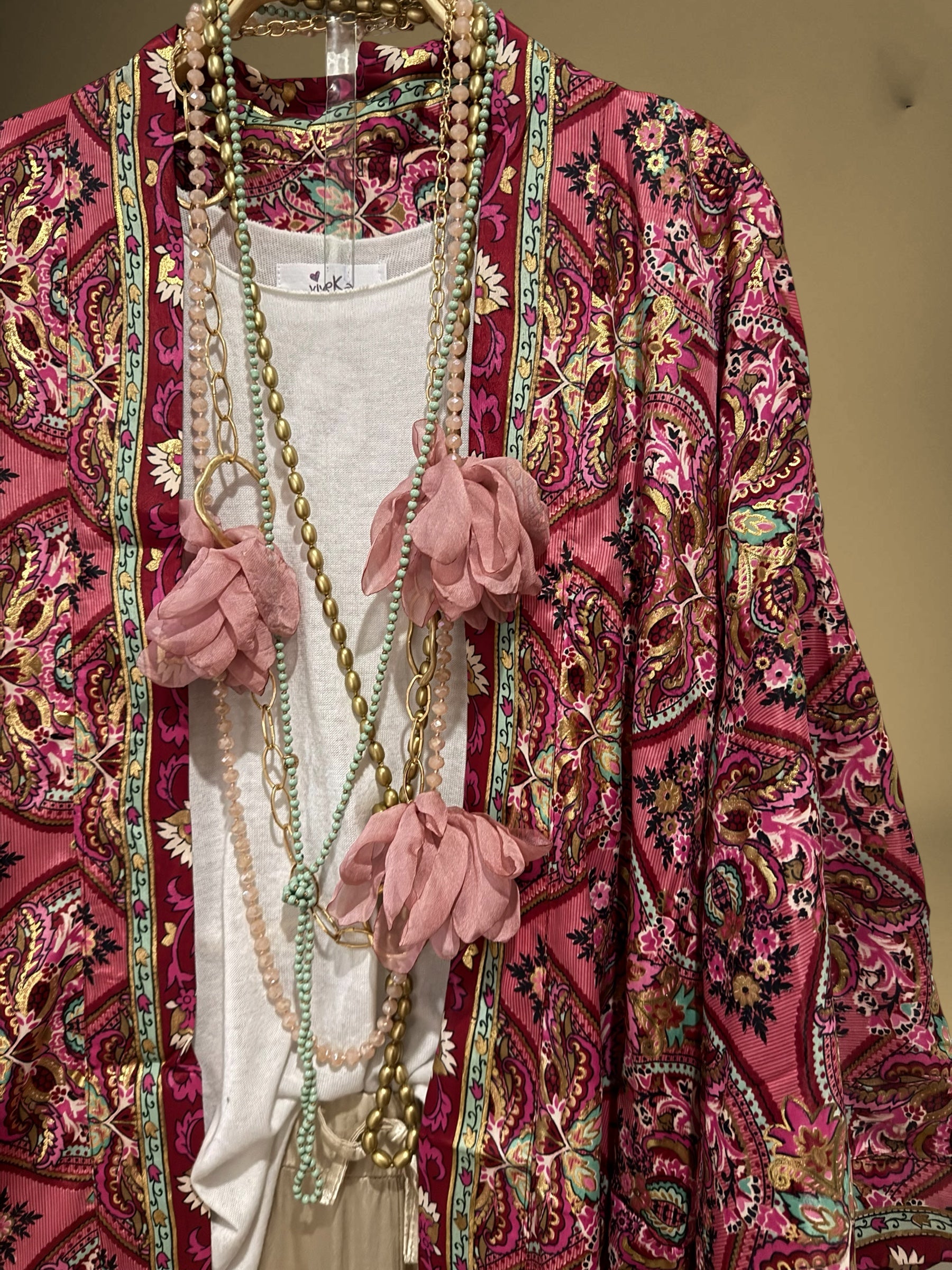 Kimono "Anaka Rosas y Oro" gold