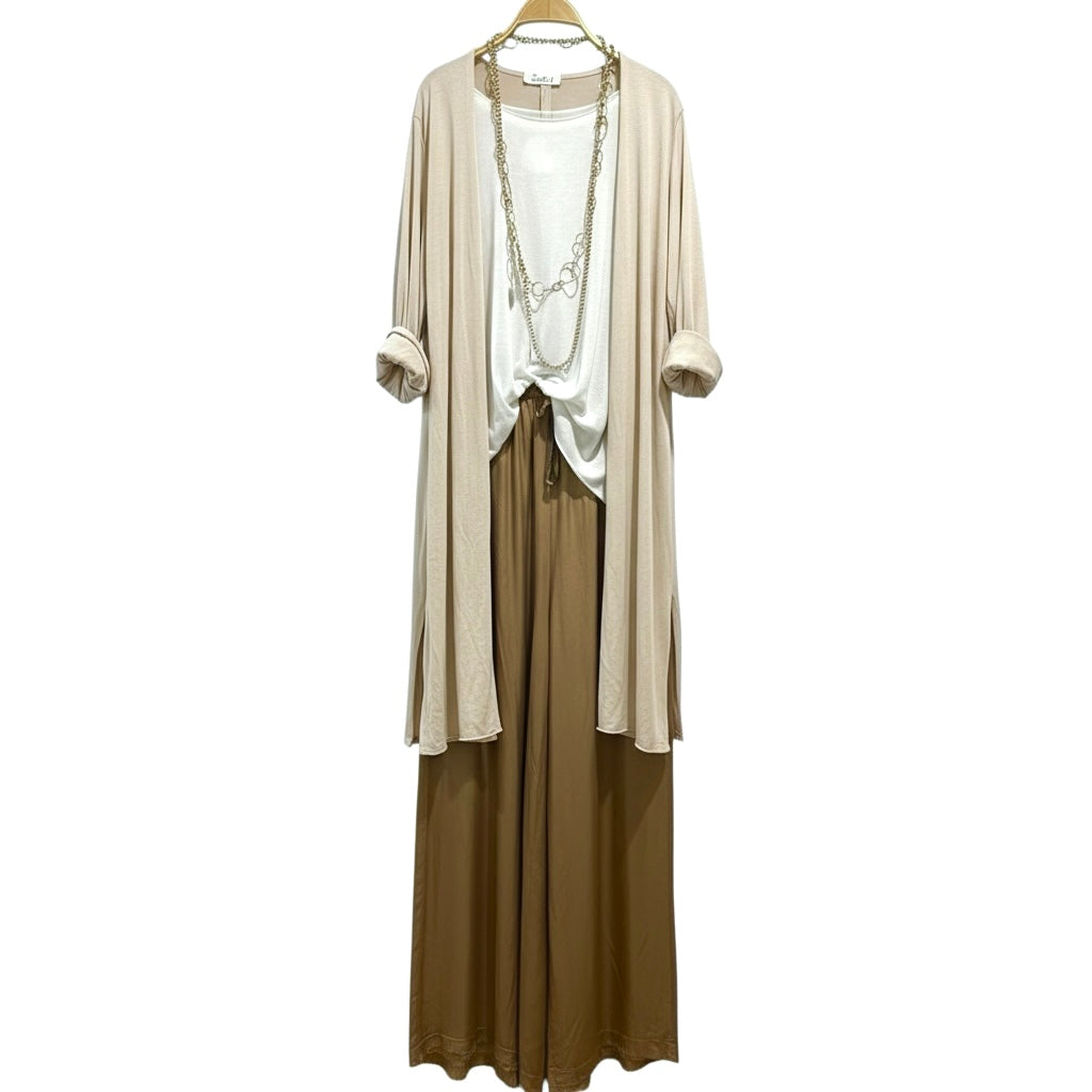 Chaqueta "Cassandra" larga marfil