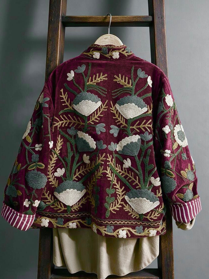Chaqueta "India" ciruela