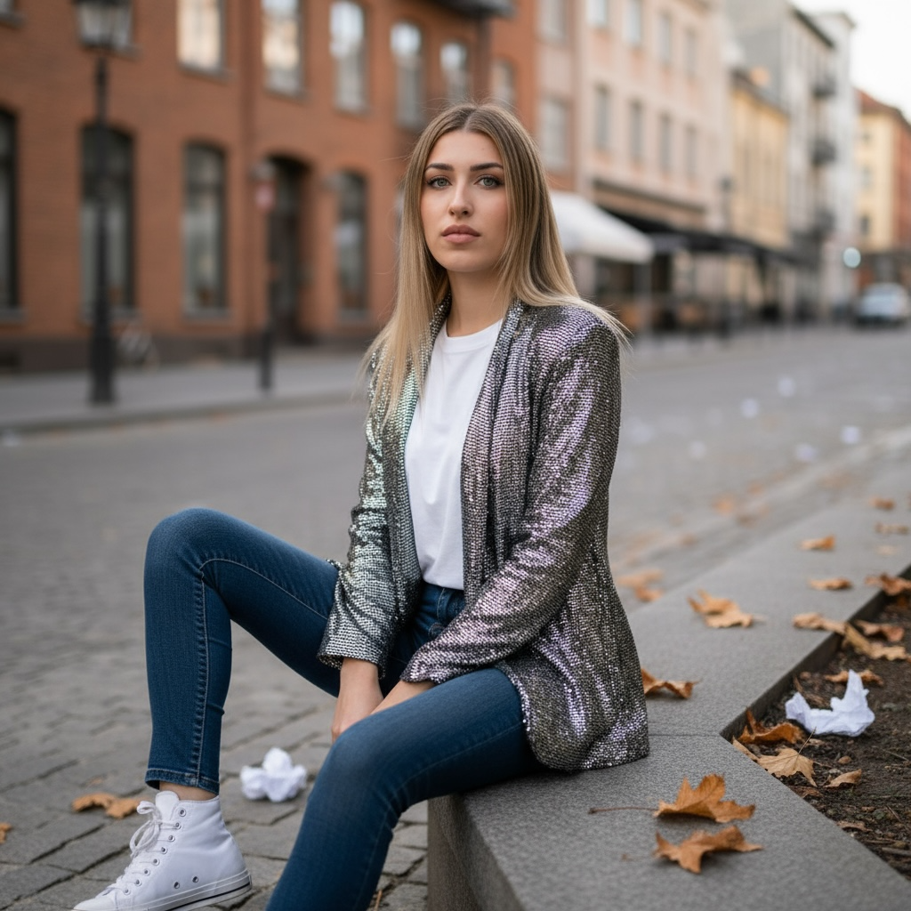 Blazer "Veneris" plata