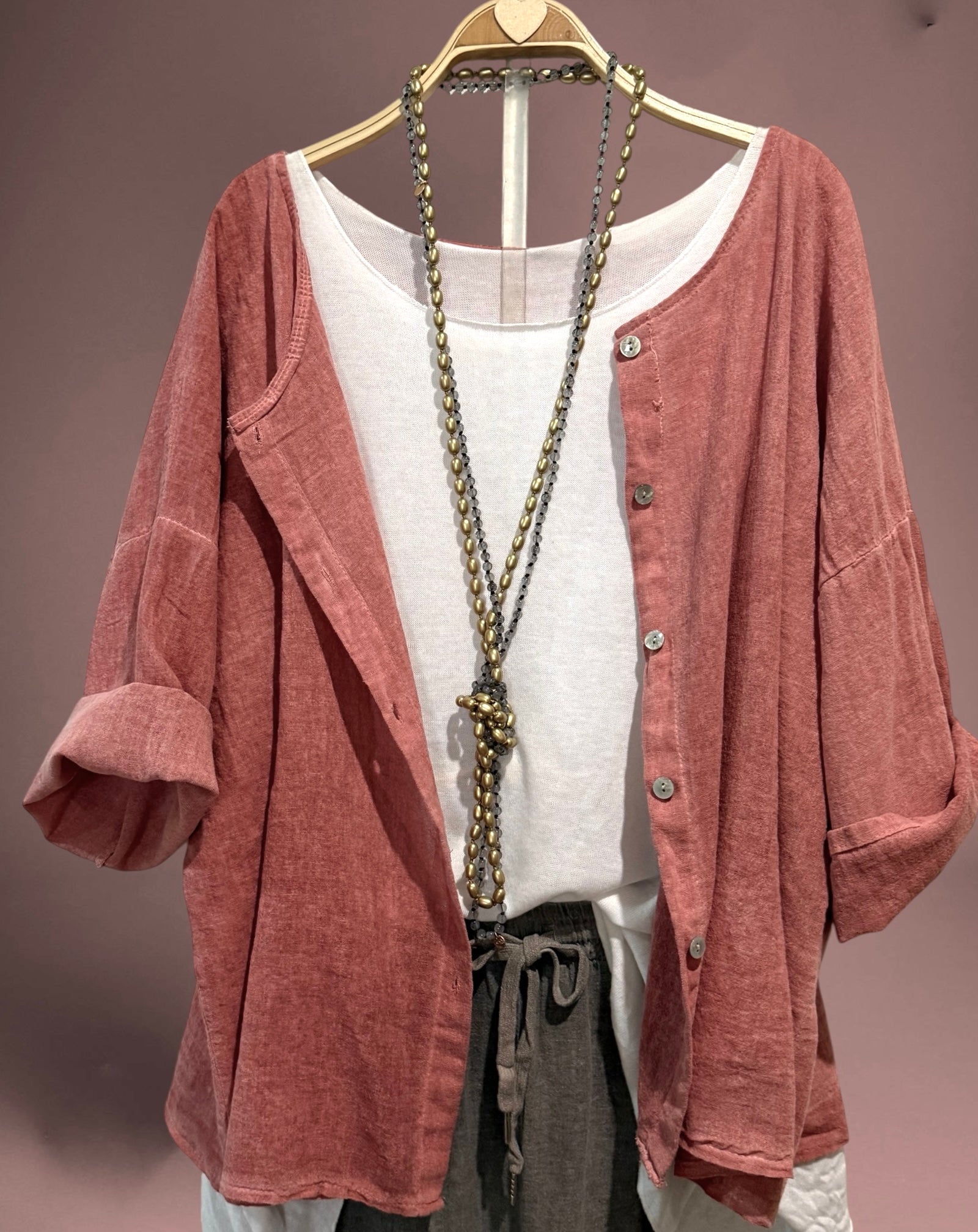 Chaqueta/camisa "Amalfi" teja clarito
