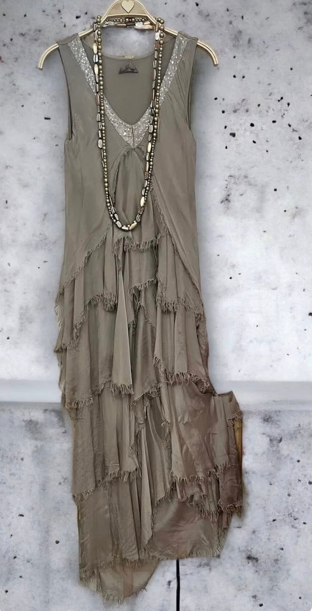 Vestido "Granada" topo
