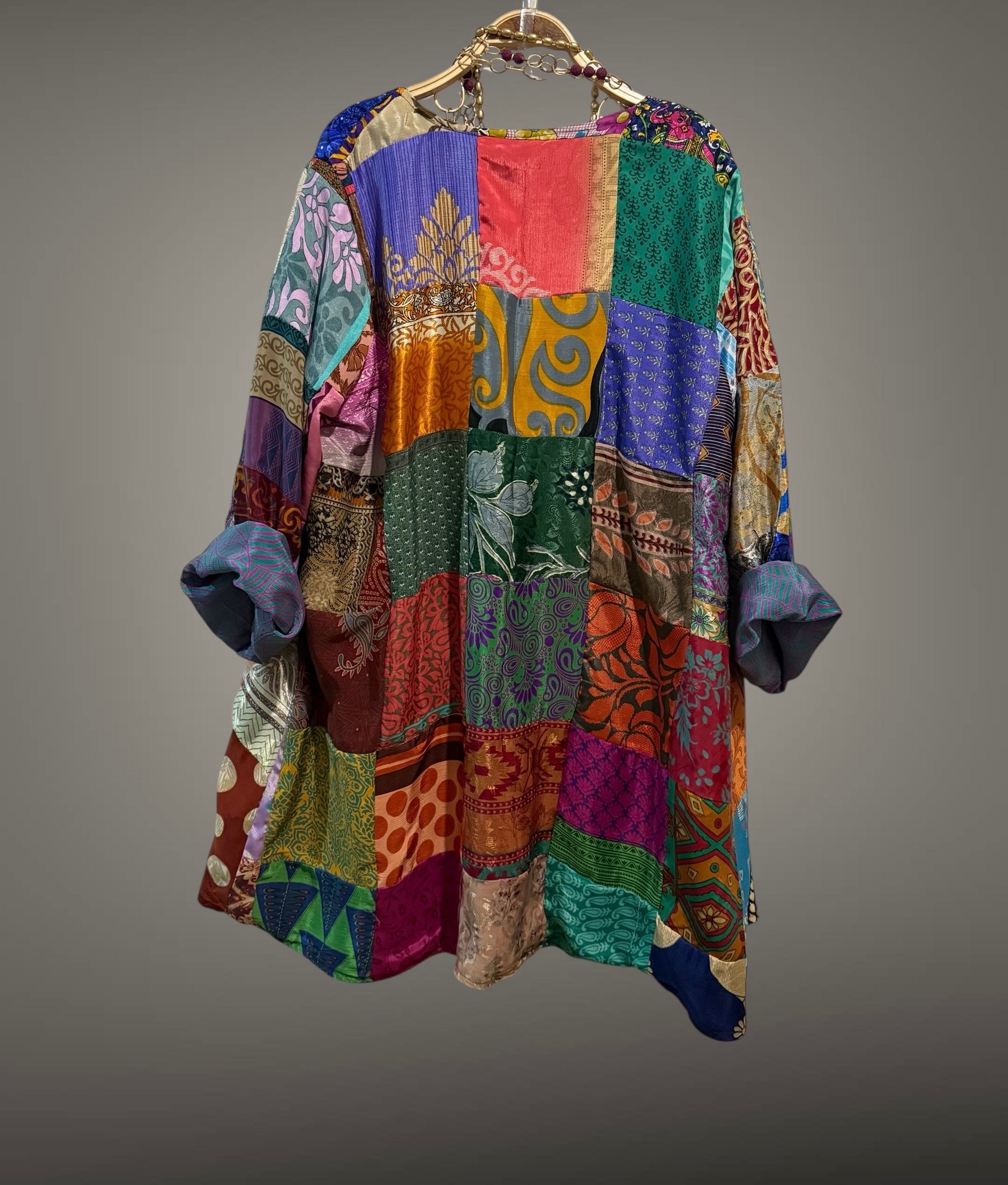 Kimono "Shalimar Patchwork Nana" corto