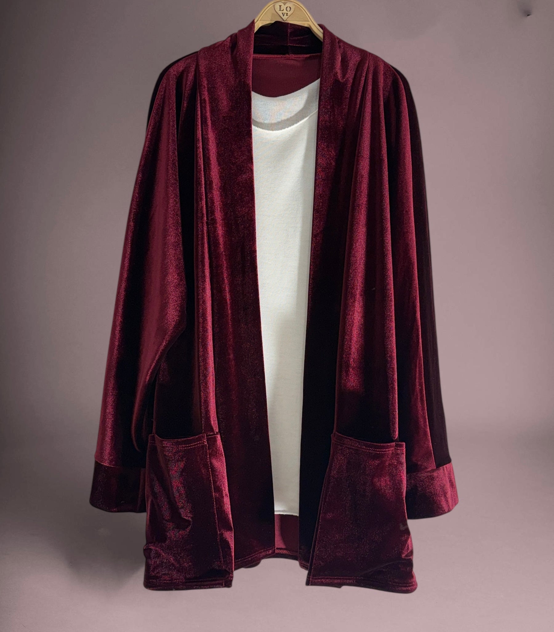 Chaqueta/kimono "Giá" granate