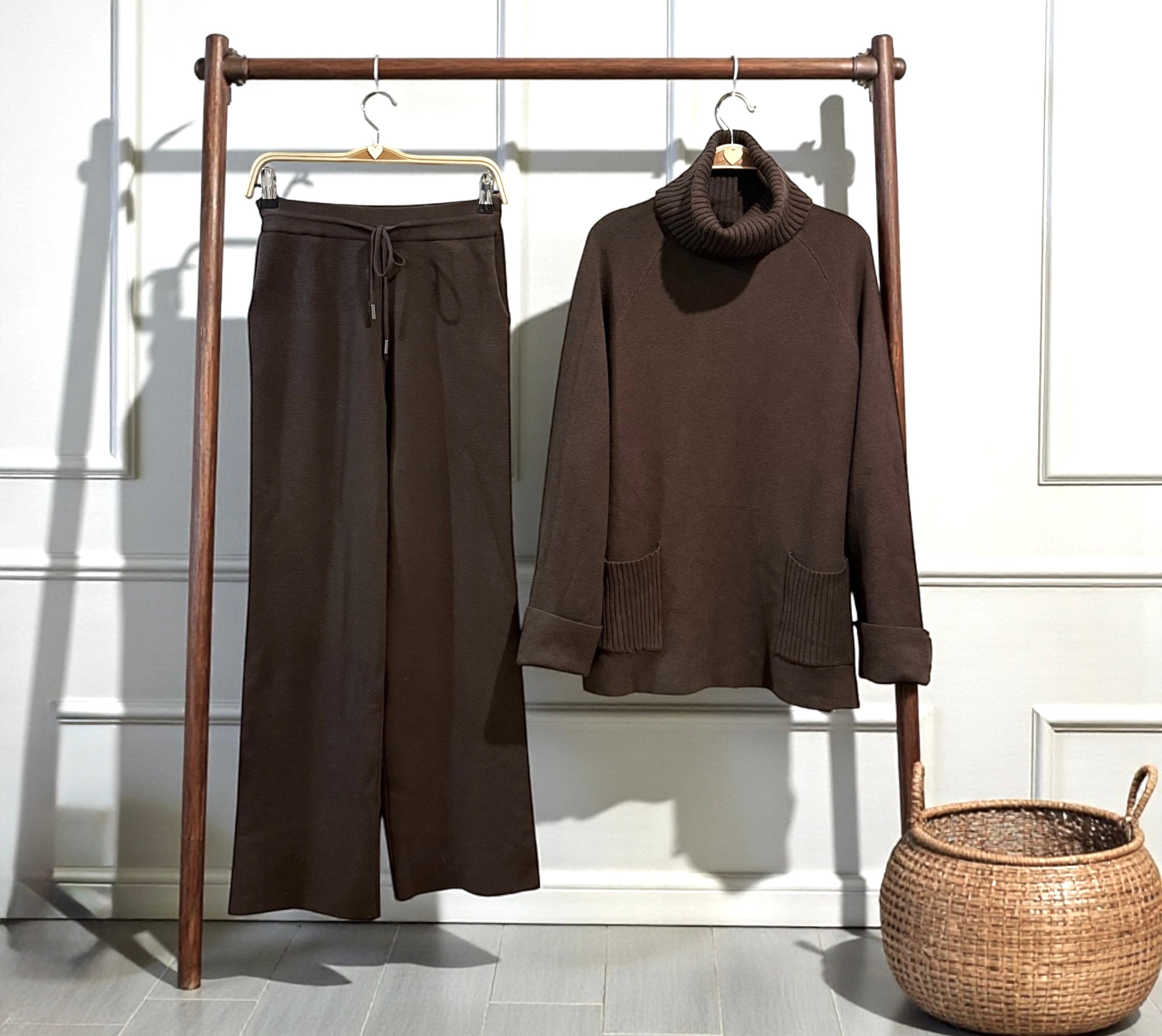 Conjunto "Lourdes" chocolate