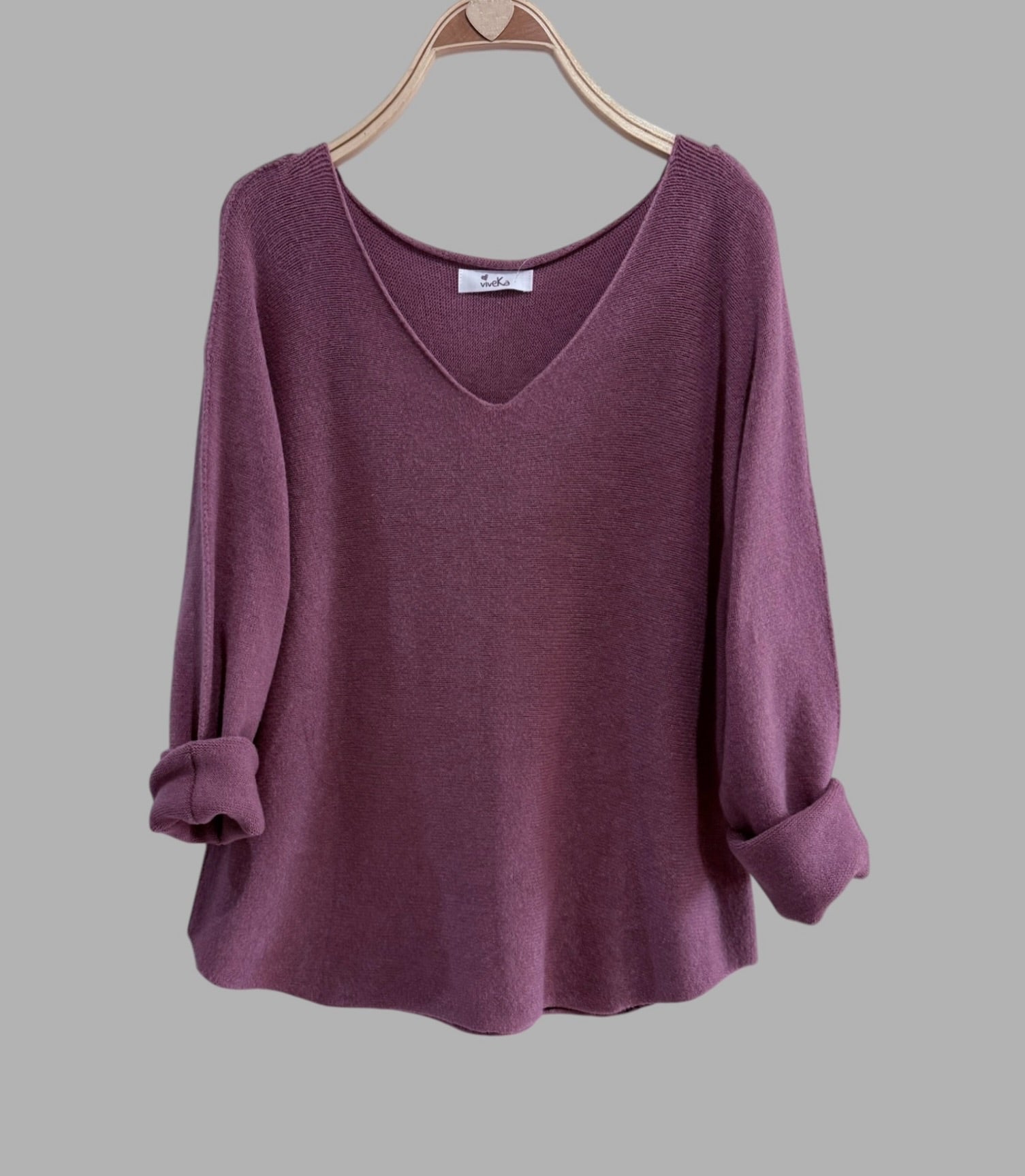 Jersey "Gemma" burgandy light